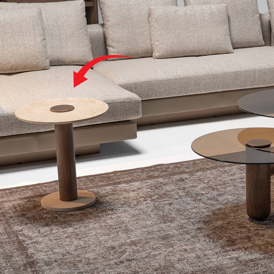 Edessa Side Table Edsa-St02 - Side Tables - ebarza Furniture UAE | Shop Modern Furniture in Abu Dhabi & Dubai - مفروشات ايبازرا في الامارات | تسوق اثاث عصري وديكورات مميزة في دبي وابوظبي