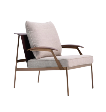 Willow Beige Lounge Chair MLL-A120 - Lounge Chairs - ebarza Furniture UAE | Shop Modern Furniture in Abu Dhabi & Dubai - مفروشات ايبازرا في الامارات | تسوق اثاث عصري وديكورات مميزة في دبي وابوظبي