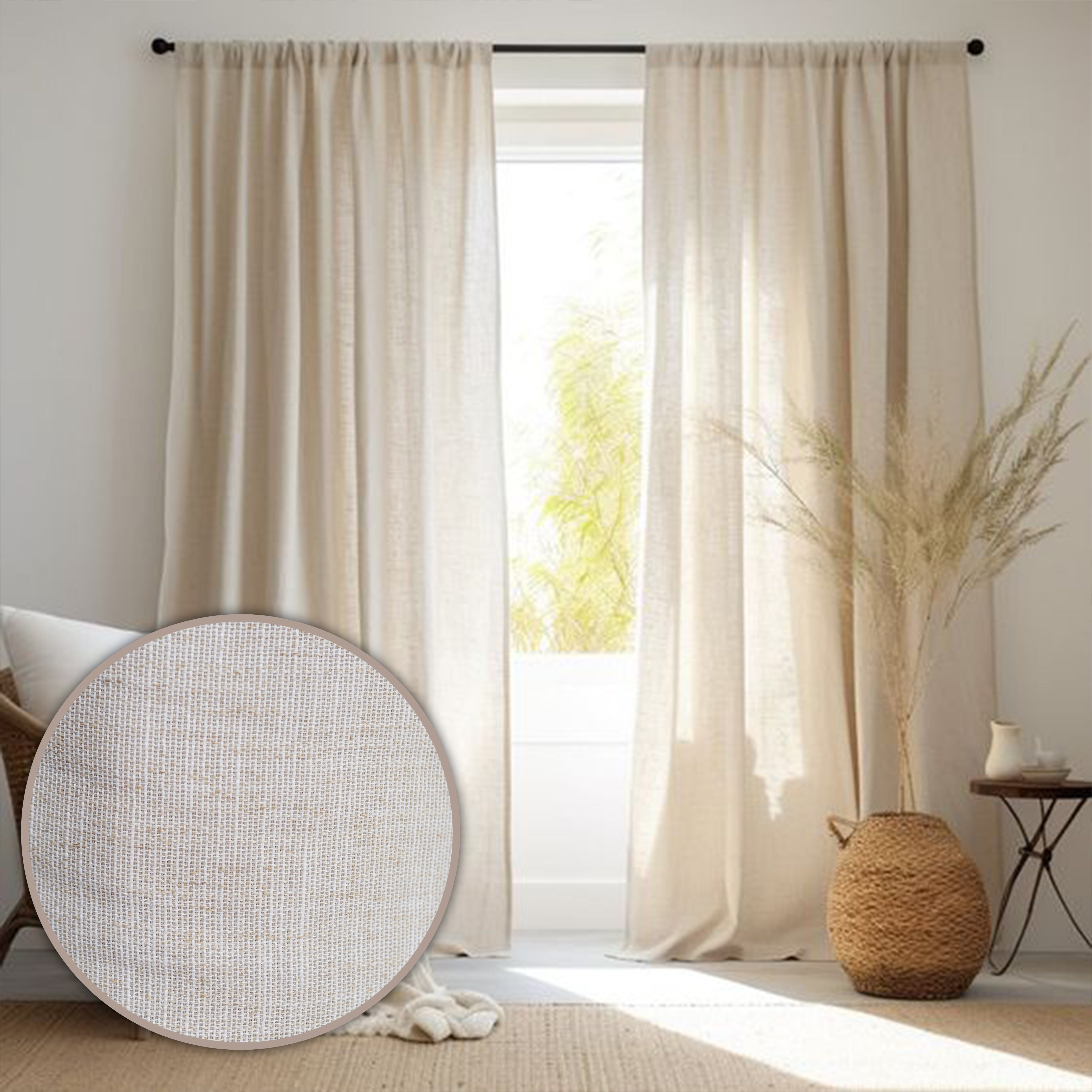 Elegant AROSA Window Curtain Fabric QX137 AROSA - Curtains & Drapes - ebarza Furniture UAE | Shop Modern Furniture in Abu Dhabi & Dubai - مفروشات ايبازرا في الامارات | تسوق اثاث عصري وديكورات مميزة في دبي وابوظبي
