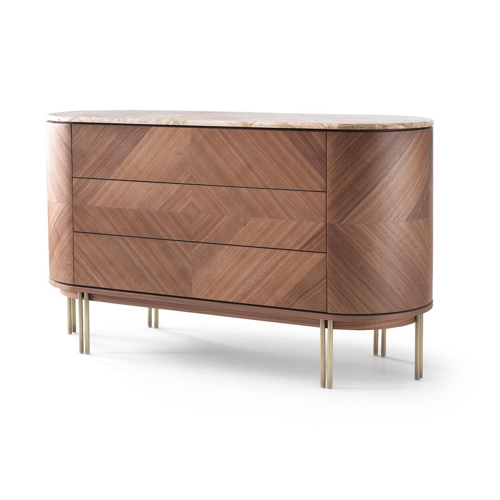 Eva Natural Marble Dresser Eva-Dresser - Dressers - ebarza Furniture UAE | Shop Modern Furniture in Abu Dhabi & Dubai - مفروشات ايبازرا في الامارات | تسوق اثاث عصري وديكورات مميزة في دبي وابوظبي