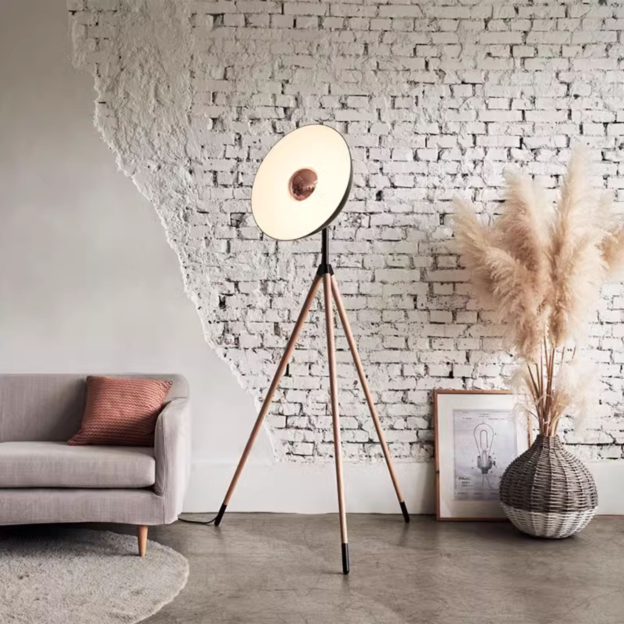 Fame Wooden Floor Lamp CY-LTD-1007 - Floor Lamps - ebarza Furniture UAE | Shop Modern Furniture in Abu Dhabi & Dubai - مفروشات ايبازرا في الامارات | تسوق اثاث عصري وديكورات مميزة في دبي وابوظبي