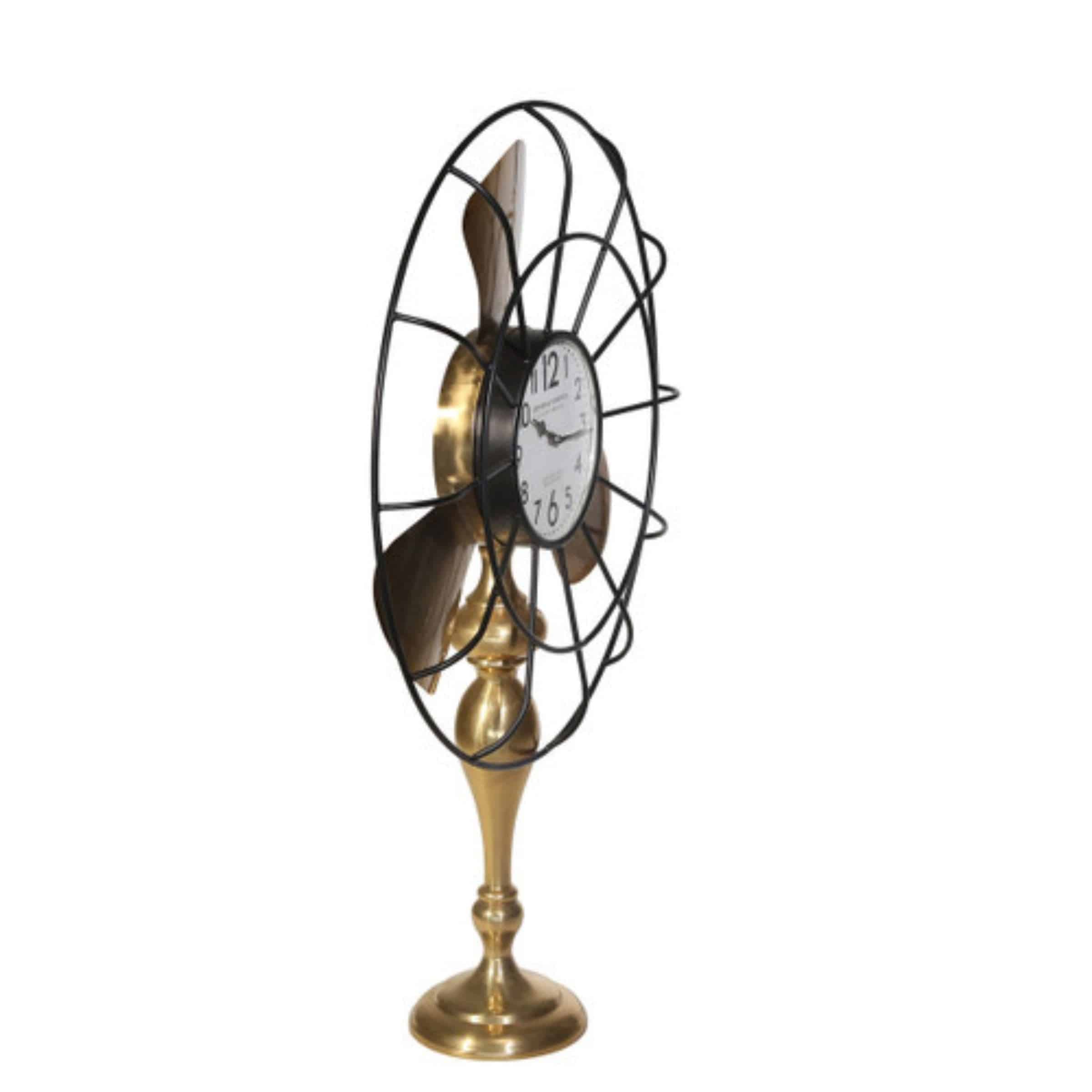 Display Item - Fan-Style Table Clock 14840-02 Nakheel - DISPLAY ITEM - ebarza Furniture UAE | Shop Modern Furniture in Abu Dhabi & Dubai - مفروشات ايبازرا في الامارات | تسوق اثاث عصري وديكورات مميزة في دبي وابوظبي