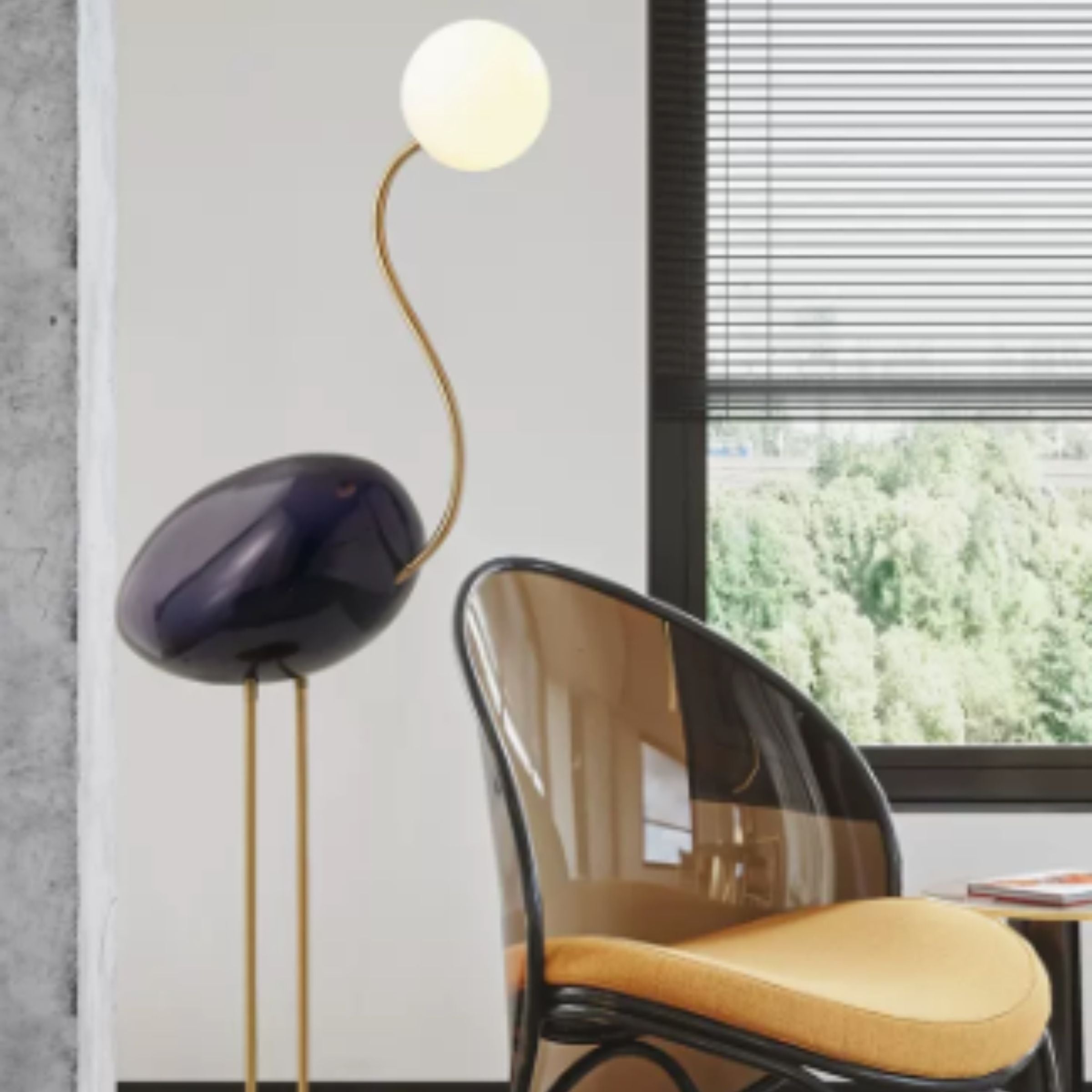 Display Item - Flamingo Floor Lamp black CY-LTD-1011-B Nakheel - DISPLAY ITEM - ebarza Furniture UAE | Shop Modern Furniture in Abu Dhabi & Dubai - مفروشات ايبازرا في الامارات | تسوق اثاث عصري وديكورات مميزة في دبي وابوظبي