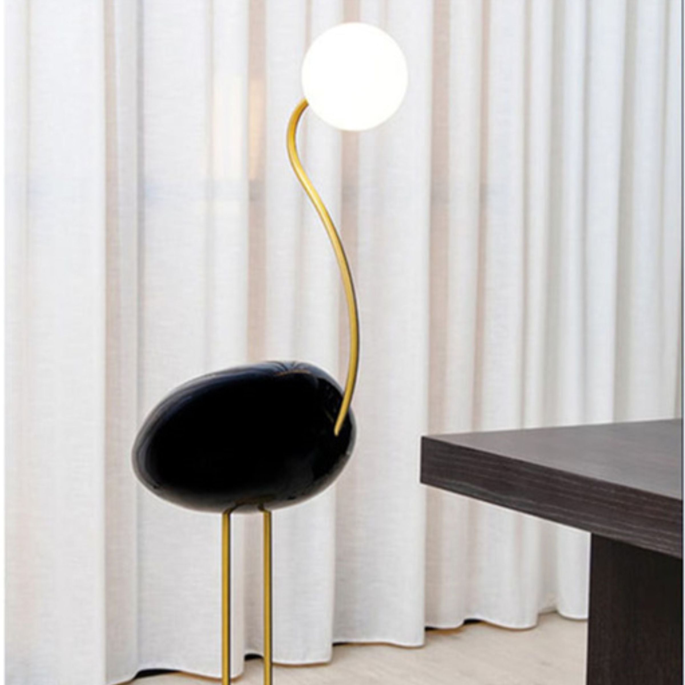 Display Item - Flamingo Floor Lamp black CY-LTD-1011-B Nakheel - DISPLAY ITEM - ebarza Furniture UAE | Shop Modern Furniture in Abu Dhabi & Dubai - مفروشات ايبازرا في الامارات | تسوق اثاث عصري وديكورات مميزة في دبي وابوظبي