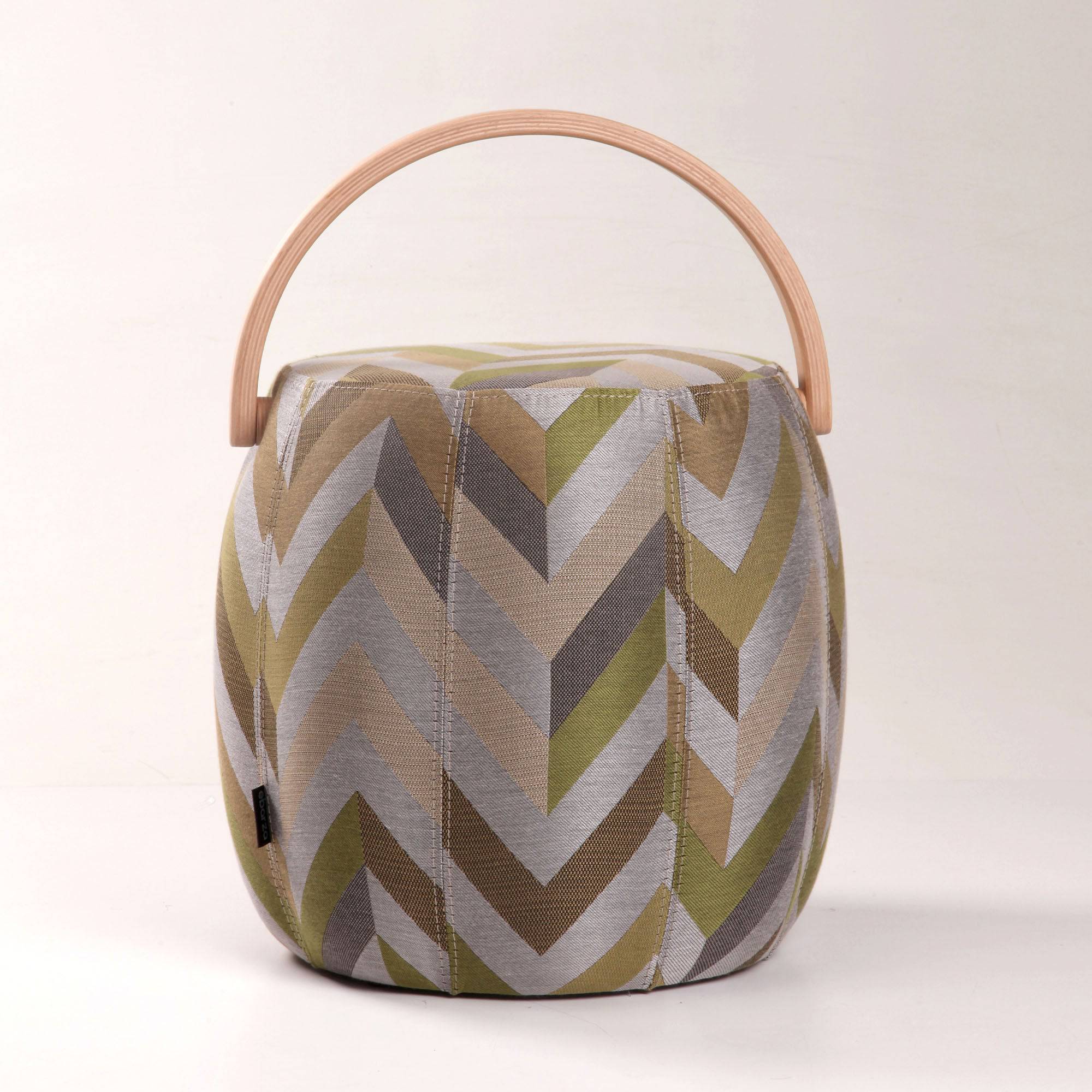 Flora Pouf Bakrac-N-Mluti Green - Poufs - ebarza Furniture UAE | Shop Modern Furniture in Abu Dhabi & Dubai - مفروشات ايبازرا في الامارات | تسوق اثاث عصري وديكورات مميزة في دبي وابوظبي