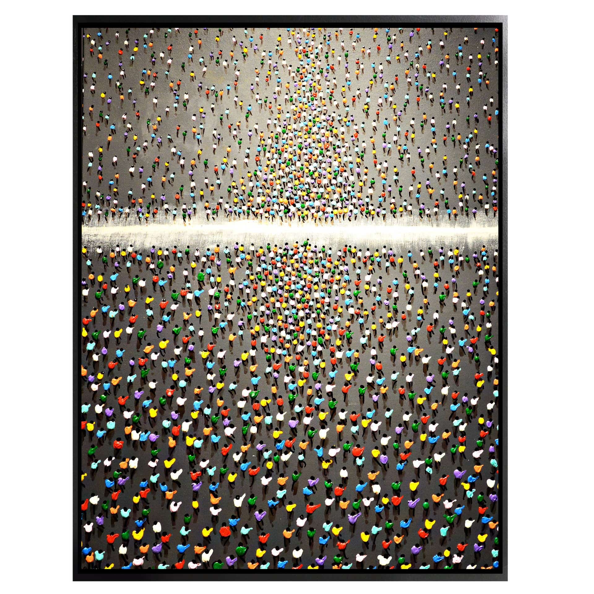 Folks Hand Painted Art Painting With Frame 95X125 Cm PNP009-SOAP0058 - Paintings - ebarza Furniture UAE | Shop Modern Furniture in Abu Dhabi & Dubai - مفروشات ايبازرا في الامارات | تسوق اثاث عصري وديكورات مميزة في دبي وابوظبي