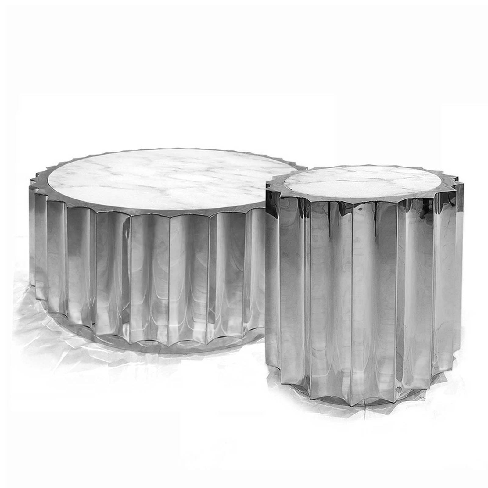 Forlì Center Natural Marble Table Tg-01-C - Coffee Tables - ebarza Furniture UAE | Shop Modern Furniture in Abu Dhabi & Dubai - مفروشات ايبازرا في الامارات | تسوق اثاث عصري وديكورات مميزة في دبي وابوظبي