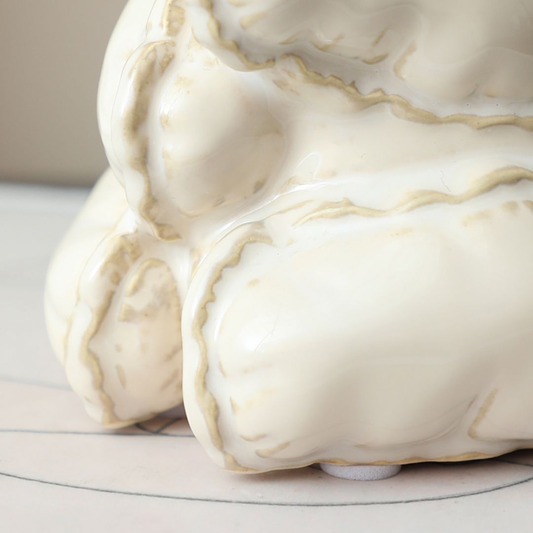 Funny Little Ceramic Elephant -B FD-D25075B - Home Decor Figurines - ebarza Furniture UAE | Shop Modern Furniture in Abu Dhabi & Dubai - مفروشات ايبازرا في الامارات | تسوق اثاث عصري وديكورات مميزة في دبي وابوظبي