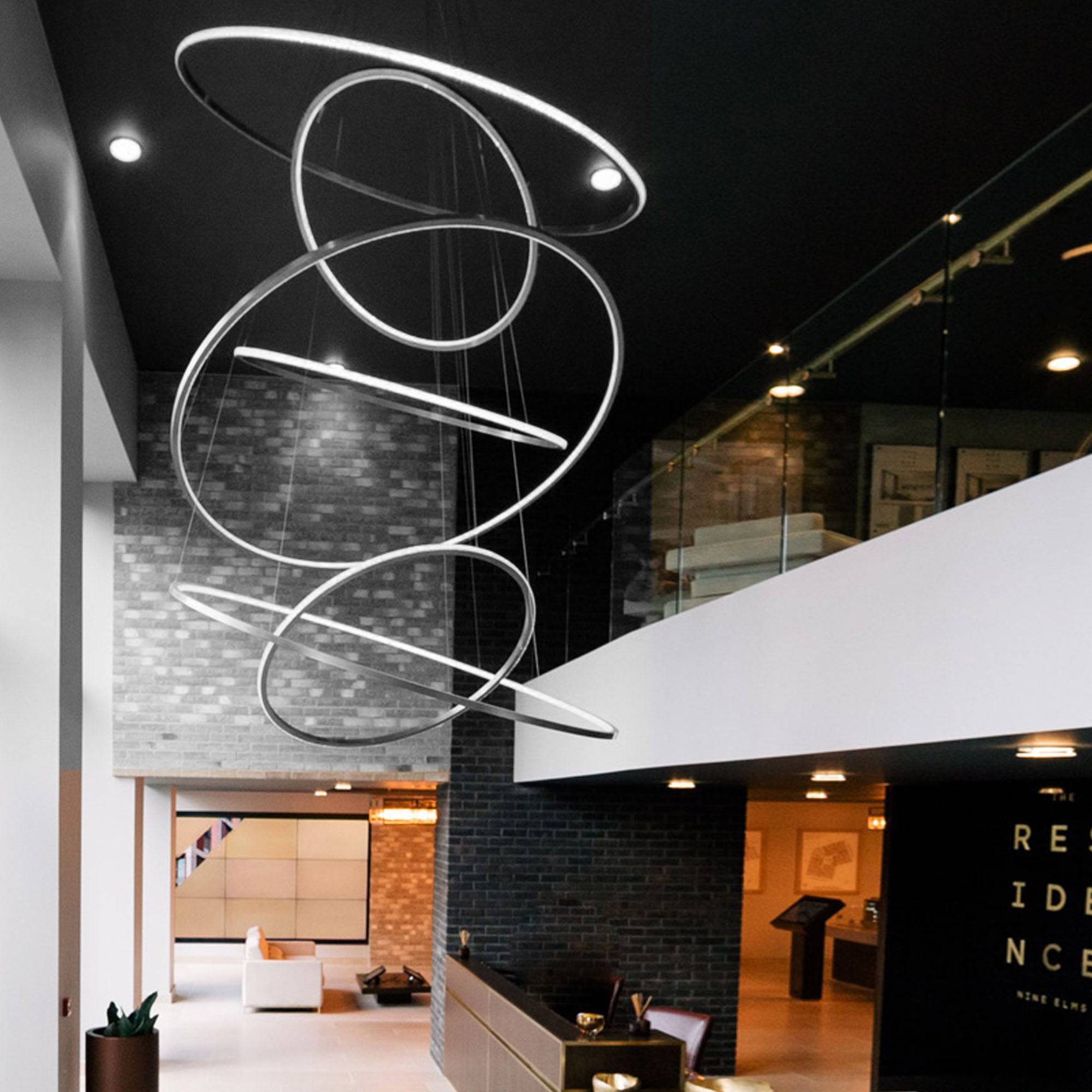 Galaxy Ring Light 80 Cm Cy-New-088-800-C - Pendant Lamps - ebarza Furniture UAE | Shop Modern Furniture in Abu Dhabi & Dubai - مفروشات ايبازرا في الامارات | تسوق اثاث عصري وديكورات مميزة في دبي وابوظبي