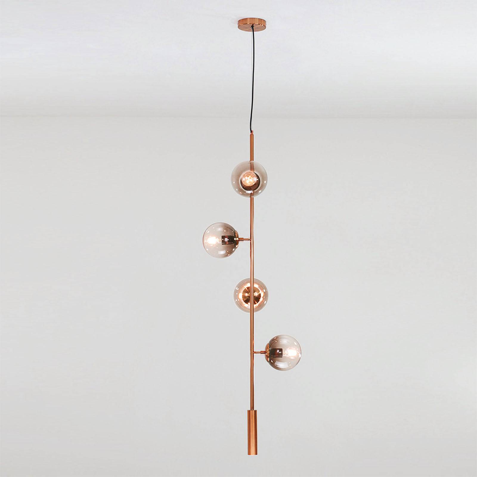 Gavle 4 Heads Pendant Lamp Cy-New-025-Rg - Pendant Lamps - ebarza Furniture UAE | Shop Modern Furniture in Abu Dhabi & Dubai - مفروشات ايبازرا في الامارات | تسوق اثاث عصري وديكورات مميزة في دبي وابوظبي