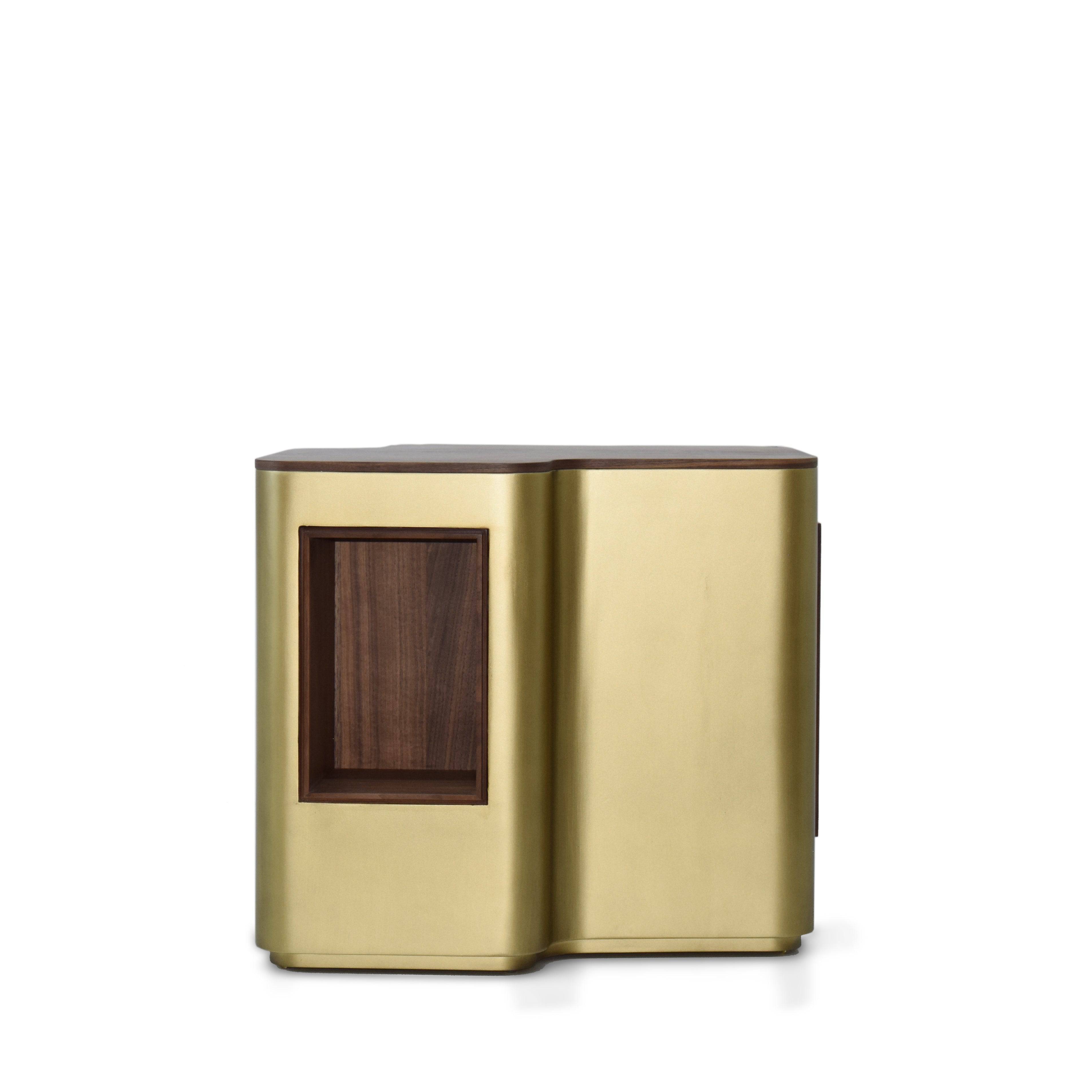 Giallo Gold Side Table Glost-039G - Side Tables - ebarza Furniture UAE | Shop Modern Furniture in Abu Dhabi & Dubai - مفروشات ايبازرا في الامارات | تسوق اثاث عصري وديكورات مميزة في دبي وابوظبي