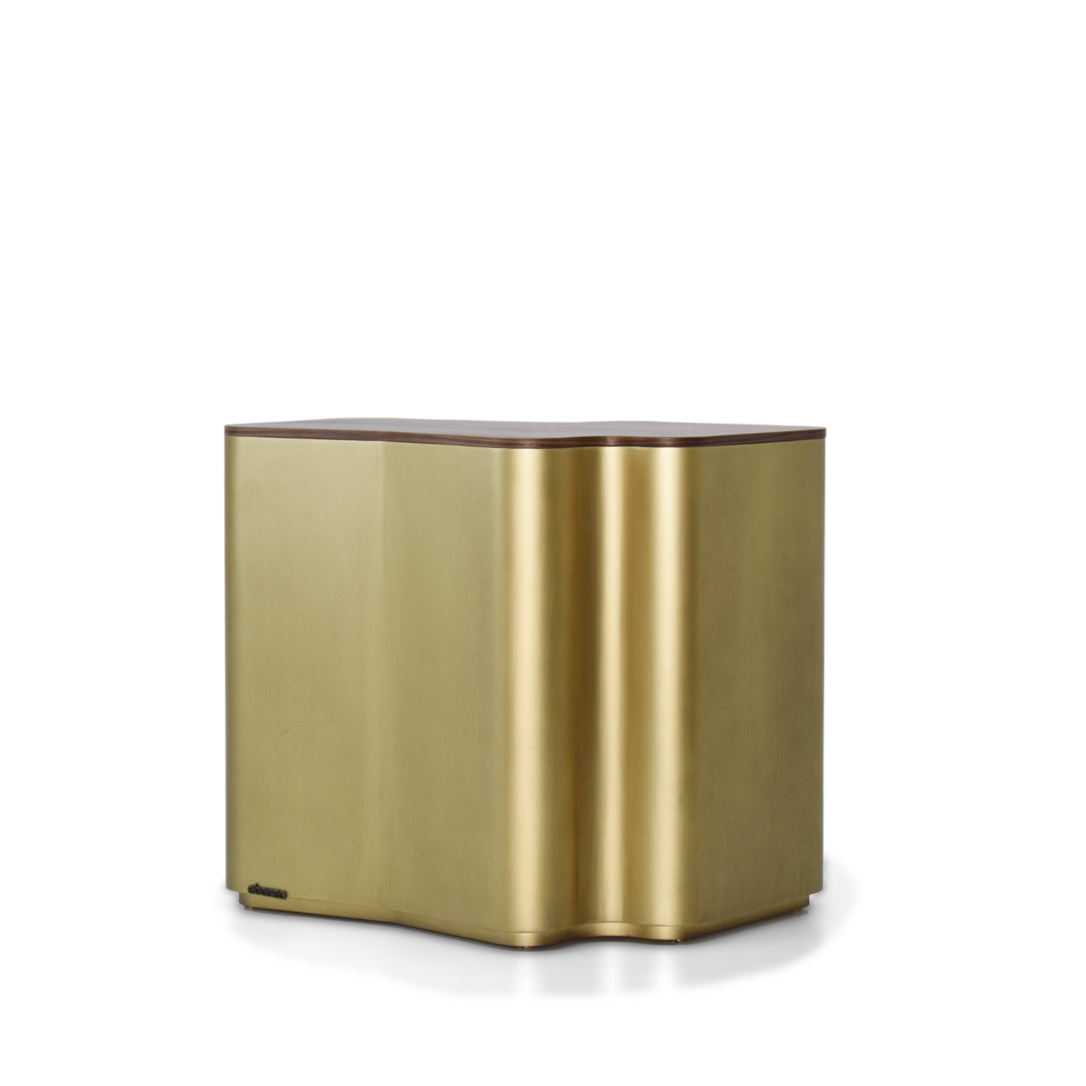 Giallo Gold Side Table Glost-039G - Side Tables - ebarza Furniture UAE | Shop Modern Furniture in Abu Dhabi & Dubai - مفروشات ايبازرا في الامارات | تسوق اثاث عصري وديكورات مميزة في دبي وابوظبي