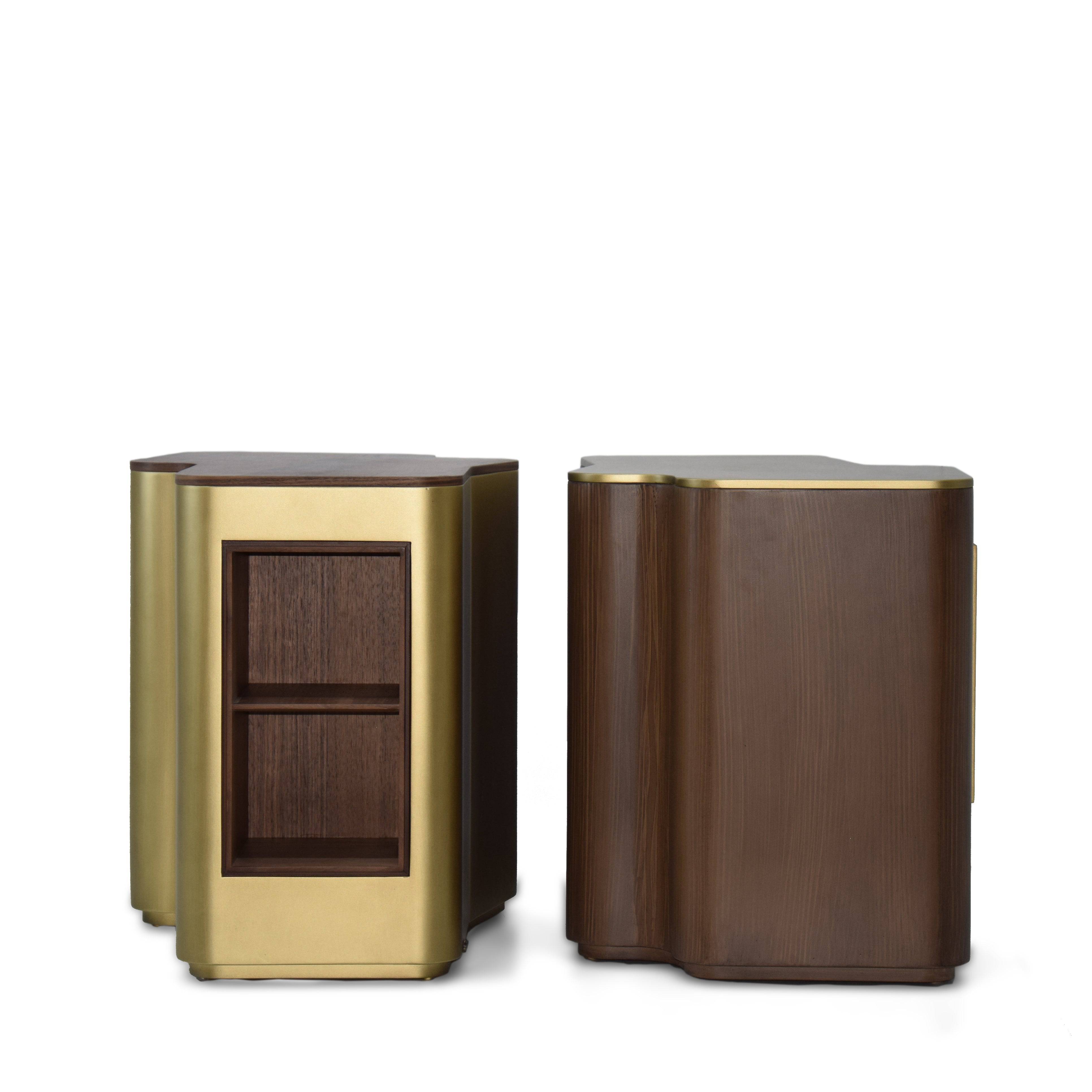 Giallo Gold Side Table Glost-039G - Side Tables - ebarza Furniture UAE | Shop Modern Furniture in Abu Dhabi & Dubai - مفروشات ايبازرا في الامارات | تسوق اثاث عصري وديكورات مميزة في دبي وابوظبي
