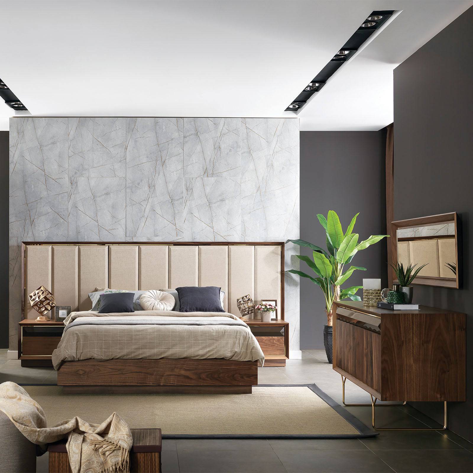 Ginda Bedstead Ginda001-Bedonly - Bedsteads - ebarza Furniture UAE | Shop Modern Furniture in Abu Dhabi & Dubai - مفروشات ايبازرا في الامارات | تسوق اثاث عصري وديكورات مميزة في دبي وابوظبي