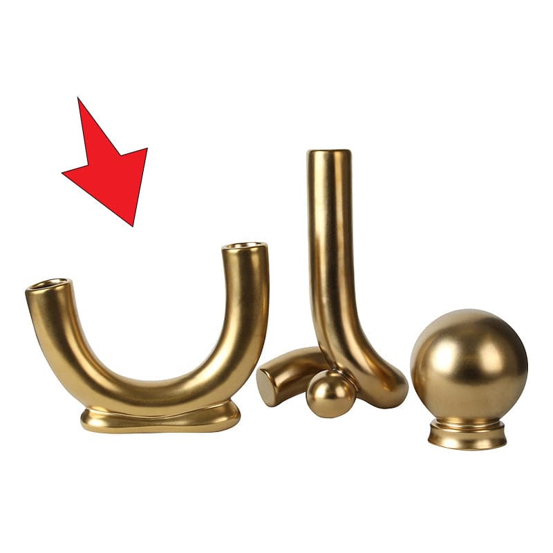 Golden Abstract Decoration-B Fa-D2029C - Home Decor Figurines - ebarza Furniture UAE | Shop Modern Furniture in Abu Dhabi & Dubai - مفروشات ايبازرا في الامارات | تسوق اثاث عصري وديكورات مميزة في دبي وابوظبي