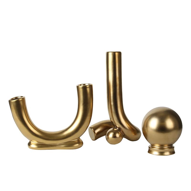 Golden Abstract Decoration-B Fa-D2029C - Home Decor Figurines - ebarza Furniture UAE | Shop Modern Furniture in Abu Dhabi & Dubai - مفروشات ايبازرا في الامارات | تسوق اثاث عصري وديكورات مميزة في دبي وابوظبي