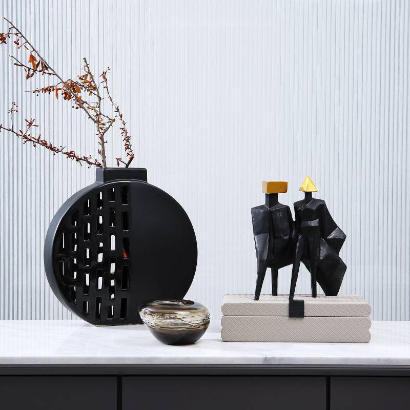 Golden Block Figure Decoration-A Fa-Sz2015A - Home Decor Figurines - ebarza Furniture UAE | Shop Modern Furniture in Abu Dhabi & Dubai - مفروشات ايبازرا في الامارات | تسوق اثاث عصري وديكورات مميزة في دبي وابوظبي