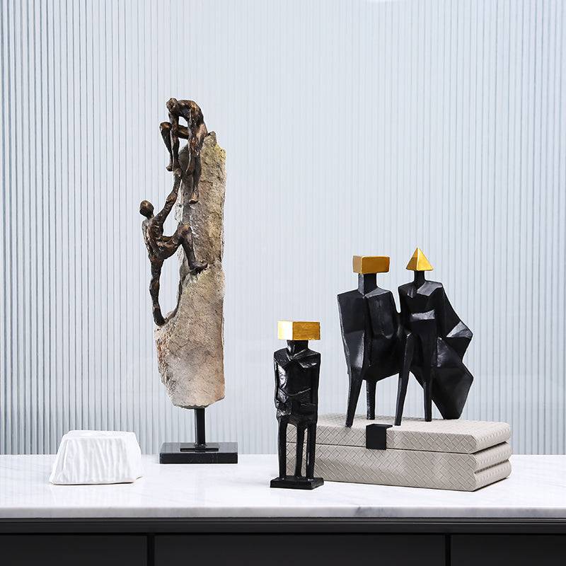 Golden Block Figure Decoration-A Fa-Sz2015A - Home Decor Figurines - ebarza Furniture UAE | Shop Modern Furniture in Abu Dhabi & Dubai - مفروشات ايبازرا في الامارات | تسوق اثاث عصري وديكورات مميزة في دبي وابوظبي