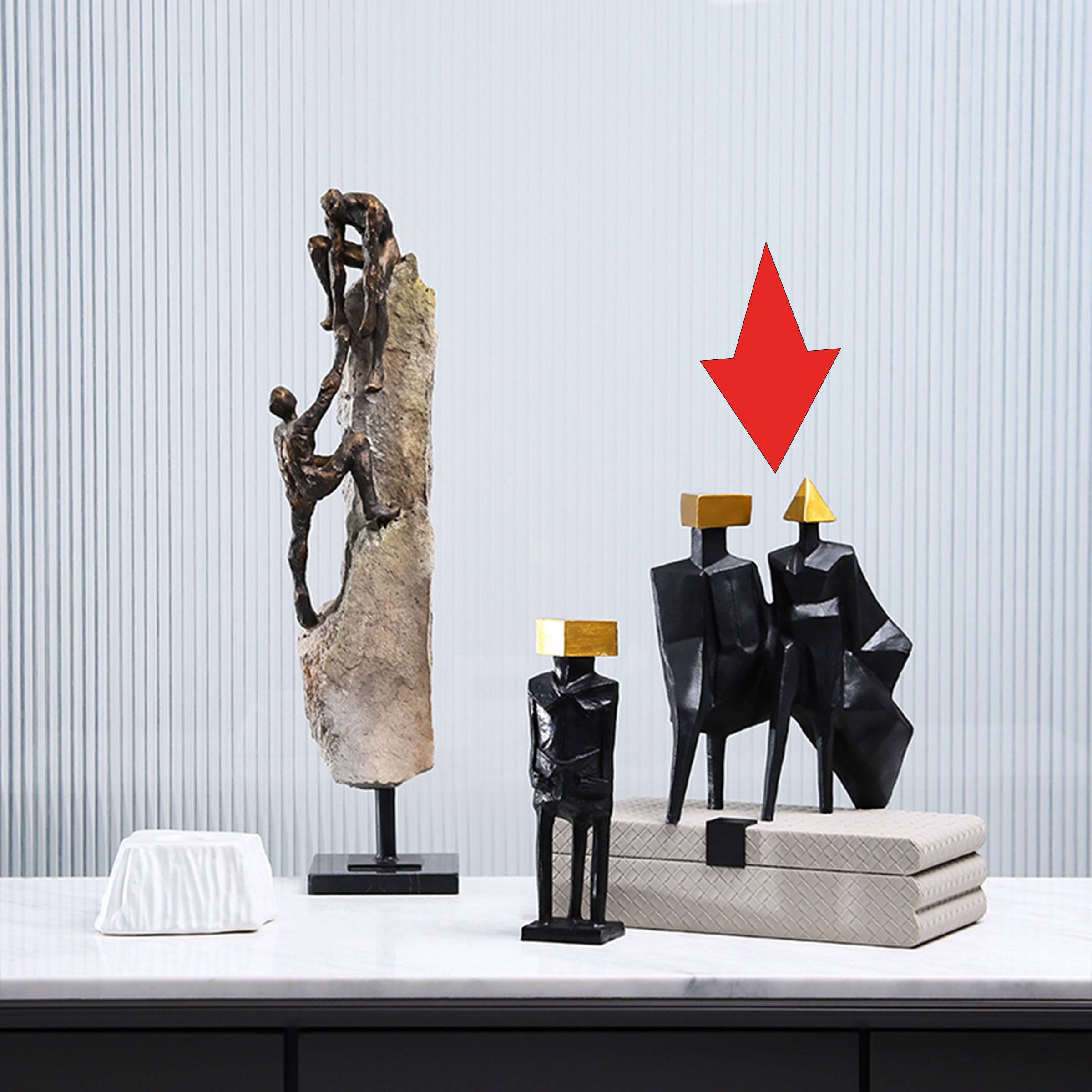 Golden Block Figure Decoration-A Fa-Sz2015A - Home Decor Figurines - ebarza Furniture UAE | Shop Modern Furniture in Abu Dhabi & Dubai - مفروشات ايبازرا في الامارات | تسوق اثاث عصري وديكورات مميزة في دبي وابوظبي