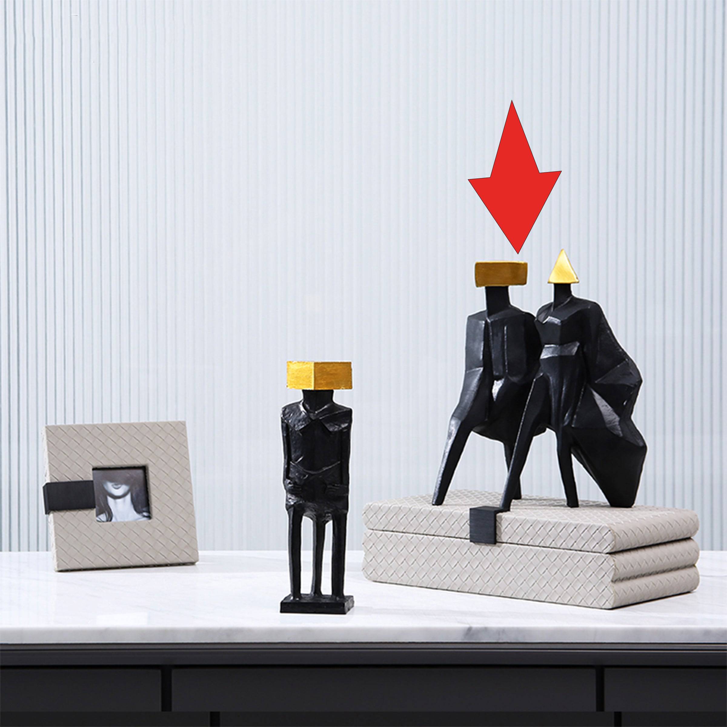 Golden Block Figure Decoration-A Fa-Sz2015A - Home Decor Figurines - ebarza Furniture UAE | Shop Modern Furniture in Abu Dhabi & Dubai - مفروشات ايبازرا في الامارات | تسوق اثاث عصري وديكورات مميزة في دبي وابوظبي