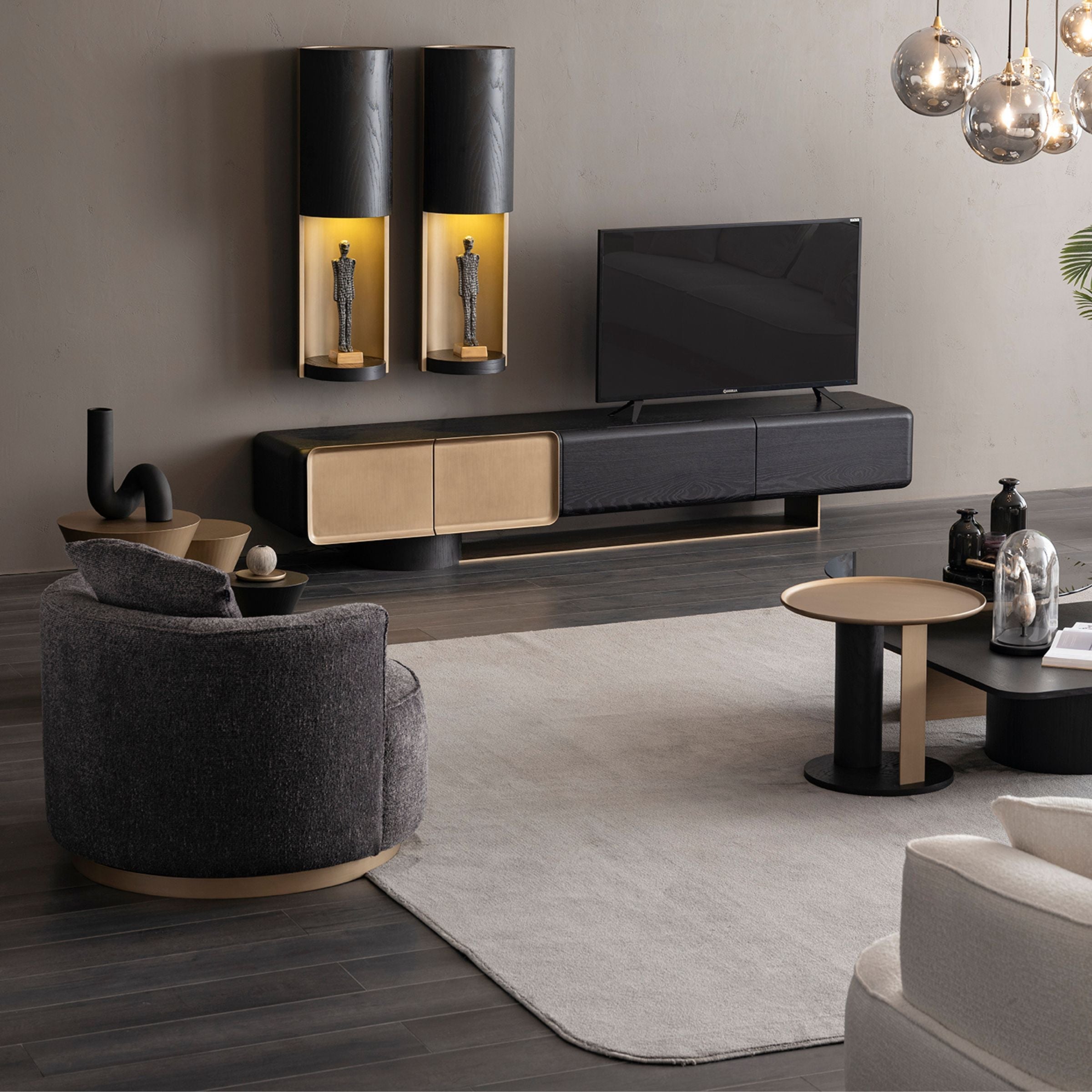 Grande Set of 2 Wall shelves ORXGRND-TVU255 - TV Units - ebarza Furniture UAE | Shop Modern Furniture in Abu Dhabi & Dubai - مفروشات ايبازرا في الامارات | تسوق اثاث عصري وديكورات مميزة في دبي وابوظبي