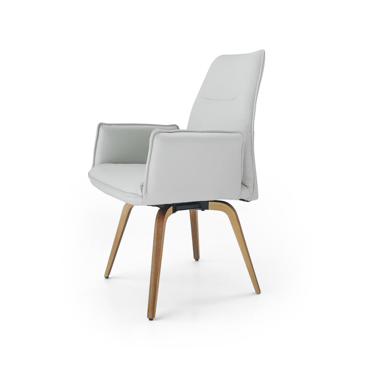 Gray Swivel Dining Chair SL-HJ9082 - Chairs - ebarza Furniture UAE | Shop Modern Furniture in Abu Dhabi & Dubai - مفروشات ايبازرا في الامارات | تسوق اثاث عصري وديكورات مميزة في دبي وابوظبي