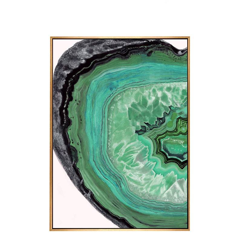 Green Natural Stone Painting Wall Art Canvas & Pu A Fl-H241A - Paintings - ebarza Furniture UAE | Shop Modern Furniture in Abu Dhabi & Dubai - مفروشات ايبازرا في الامارات | تسوق اثاث عصري وديكورات مميزة في دبي وابوظبي