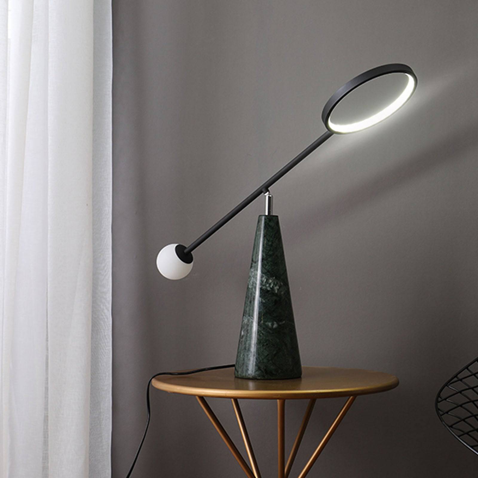 Greve Marble Table Lamp Cy-New-065 - Desk\table Lamps - ebarza Furniture UAE | Shop Modern Furniture in Abu Dhabi & Dubai - مفروشات ايبازرا في الامارات | تسوق اثاث عصري وديكورات مميزة في دبي وابوظبي