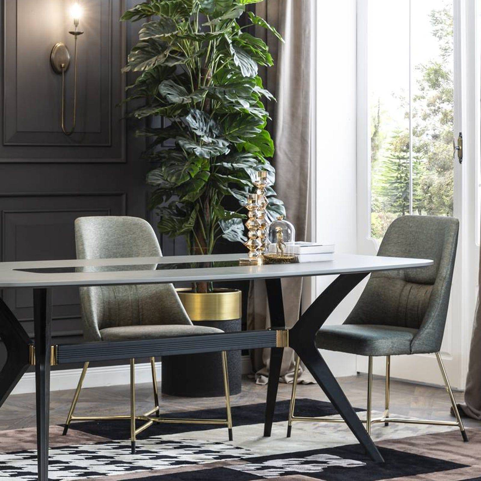 Grey Dining Chair Diva015-Chair - Chairs - ebarza Furniture UAE | Shop Modern Furniture in Abu Dhabi & Dubai - مفروشات ايبازرا في الامارات | تسوق اثاث عصري وديكورات مميزة في دبي وابوظبي