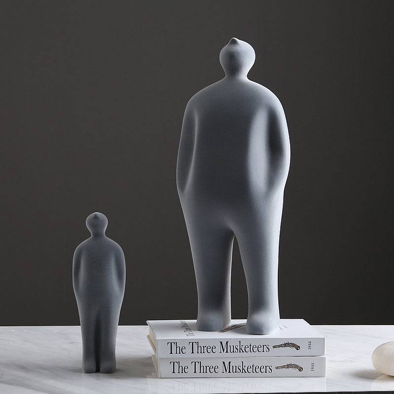Grey Figure Decoration-B Fa-Sz2013B - Home Decor Figurines - ebarza Furniture UAE | Shop Modern Furniture in Abu Dhabi & Dubai - مفروشات ايبازرا في الامارات | تسوق اثاث عصري وديكورات مميزة في دبي وابوظبي
