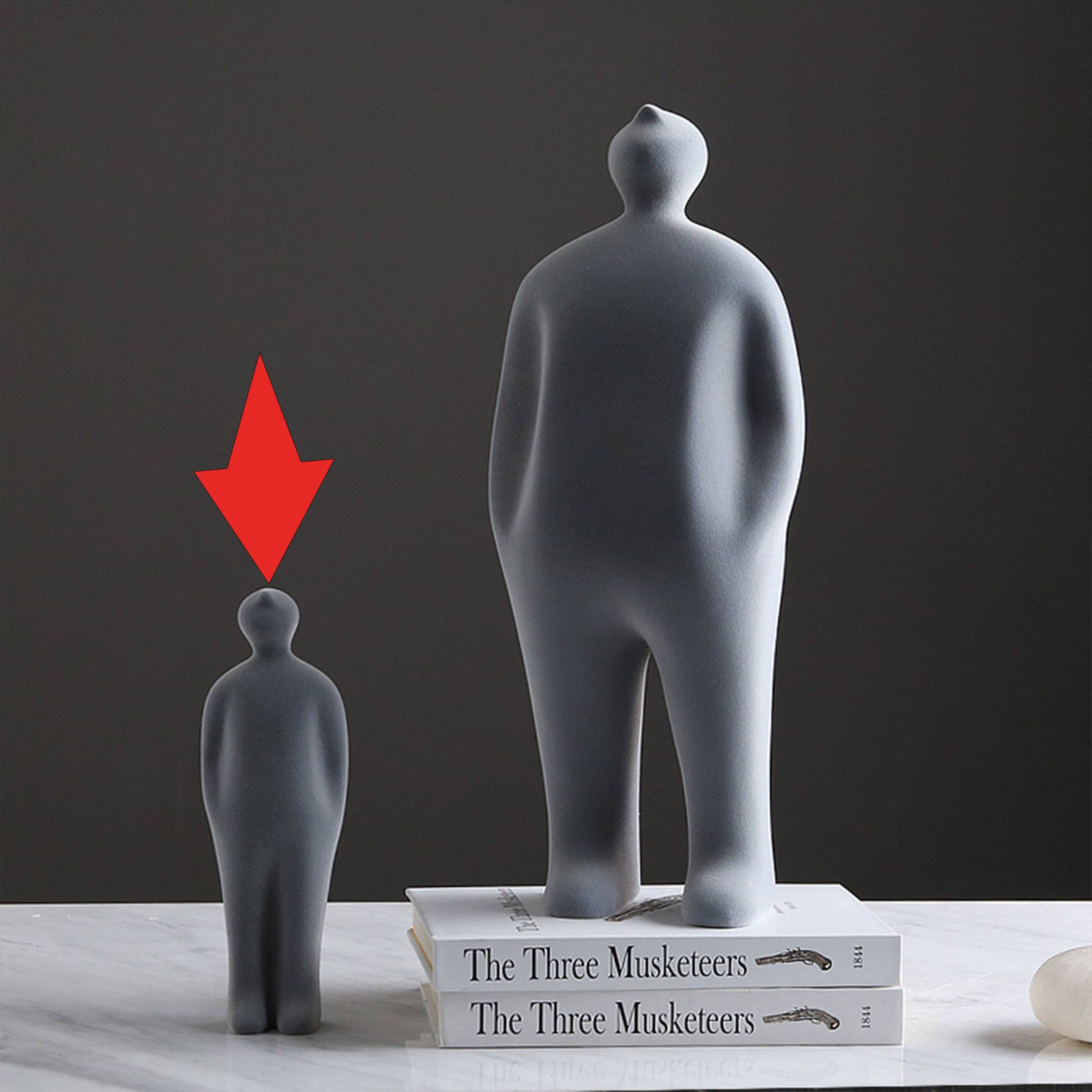 Grey Figure Decoration-B Fa-Sz2013B - Home Decor Figurines - ebarza Furniture UAE | Shop Modern Furniture in Abu Dhabi & Dubai - مفروشات ايبازرا في الامارات | تسوق اثاث عصري وديكورات مميزة في دبي وابوظبي