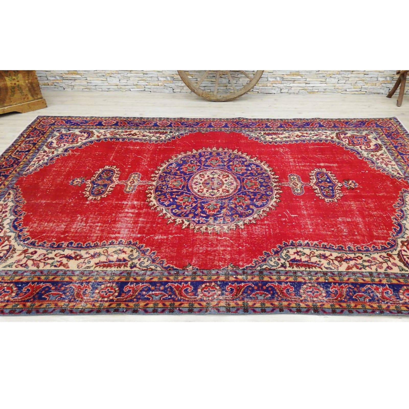 Hali 207X310 Cm Bursa Handmade Over Dyed Rug 3036 - Rugs - ebarza Furniture UAE | Shop Modern Furniture in Abu Dhabi & Dubai - مفروشات ايبازرا في الامارات | تسوق اثاث عصري وديكورات مميزة في دبي وابوظبي