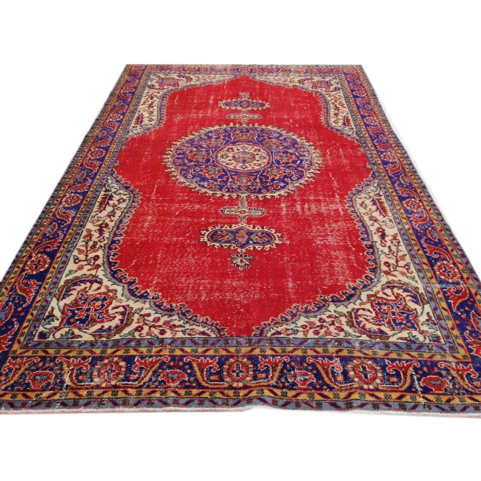 Hali 207X310 Cm Bursa Handmade Over Dyed Rug 3036 - Rugs - ebarza Furniture UAE | Shop Modern Furniture in Abu Dhabi & Dubai - مفروشات ايبازرا في الامارات | تسوق اثاث عصري وديكورات مميزة في دبي وابوظبي
