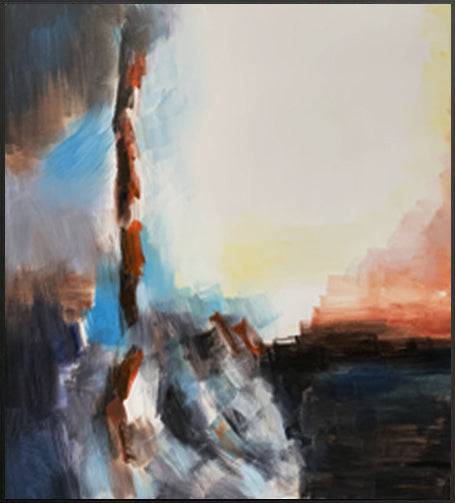 Hand Painted Art Painting With Frame 140X140 Cm Soap0053 - Paintings - ebarza Furniture UAE | Shop Modern Furniture in Abu Dhabi & Dubai - مفروشات ايبازرا في الامارات | تسوق اثاث عصري وديكورات مميزة في دبي وابوظبي