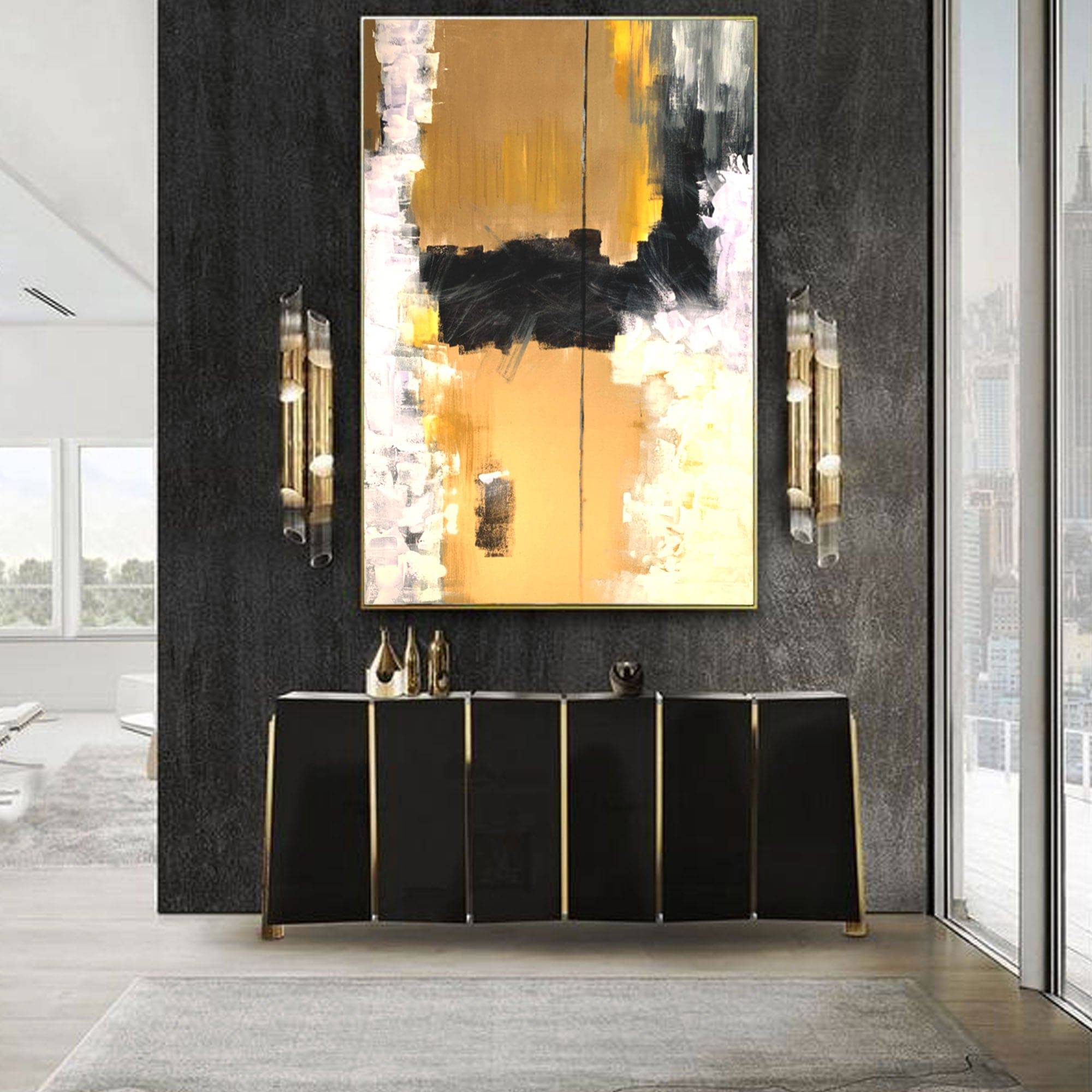 AS IS - Hand Painted Art Painting With Frame 180X120 Cm Soap0070 - DISPLAY ITEM - ebarza Furniture UAE | Shop Modern Furniture in Abu Dhabi & Dubai - مفروشات ايبازرا في الامارات | تسوق اثاث عصري وديكورات مميزة في دبي وابوظبي