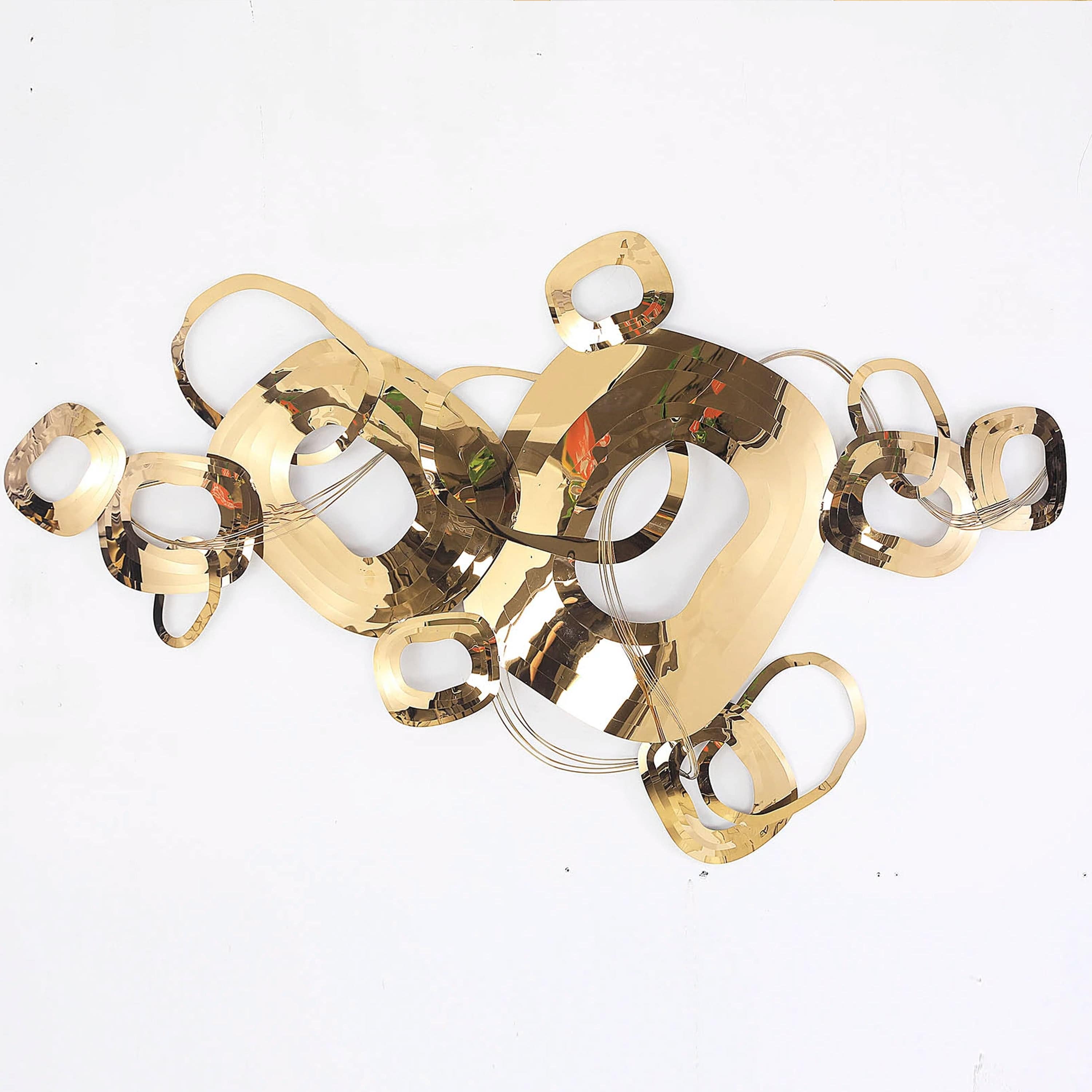 Pre-order 35 Days Delivery Handcrafted Stainless Steel Artwork Z08006-G - Artwork - ebarza Furniture UAE | Shop Modern Furniture in Abu Dhabi & Dubai - مفروشات ايبازرا في الامارات | تسوق اثاث عصري وديكورات مميزة في دبي وابوظبي