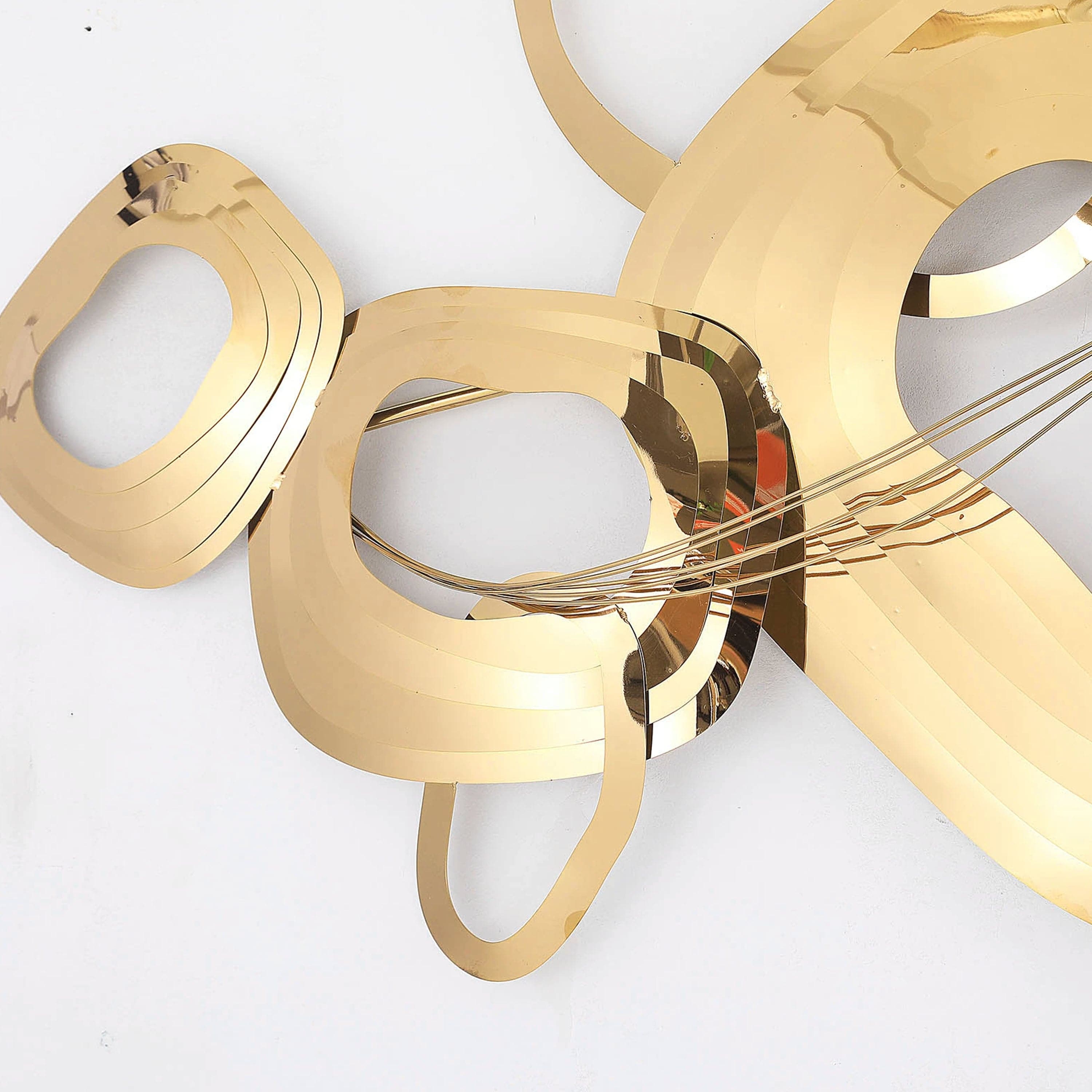 Pre-order 35 Days Delivery Handcrafted Stainless Steel Artwork Z08006-G - Artwork - ebarza Furniture UAE | Shop Modern Furniture in Abu Dhabi & Dubai - مفروشات ايبازرا في الامارات | تسوق اثاث عصري وديكورات مميزة في دبي وابوظبي