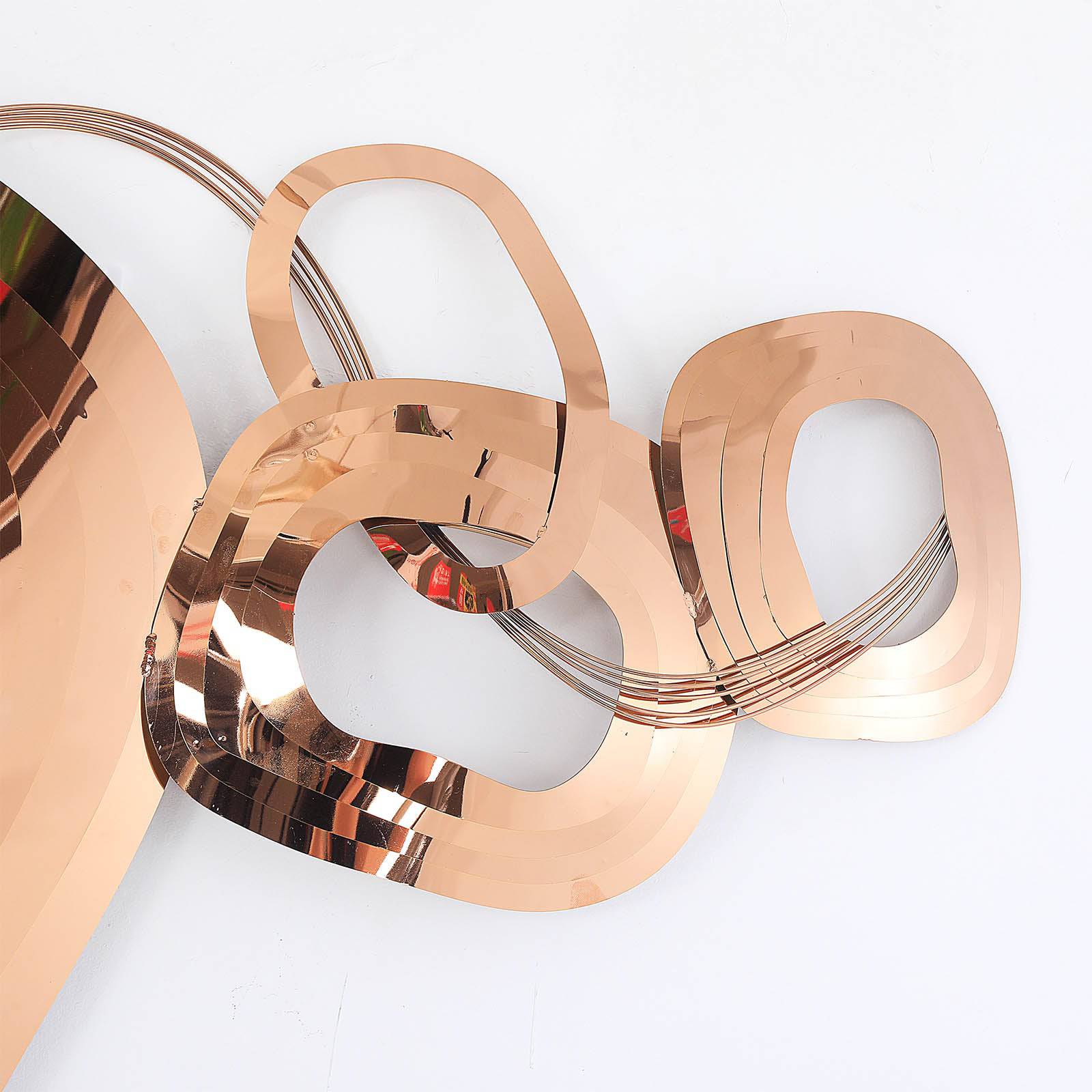 Display Item - Handcrafted Stainless Steel Artwork Z08006-Rg-Nakheel - DISPLAY ITEM - ebarza Furniture UAE | Shop Modern Furniture in Abu Dhabi & Dubai - مفروشات ايبازرا في الامارات | تسوق اثاث عصري وديكورات مميزة في دبي وابوظبي