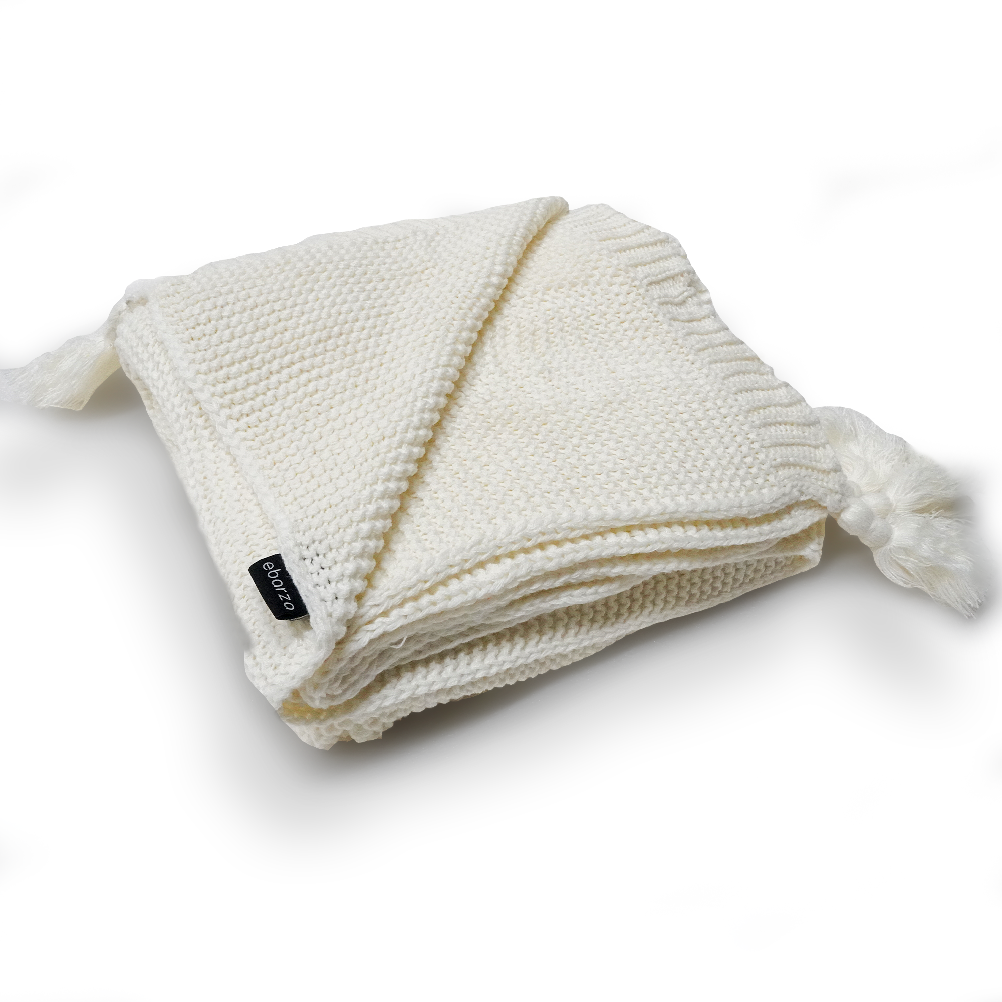 Handmade Beige Throw Blanket DT2305-BG - Blankets - ebarza Furniture UAE | Shop Modern Furniture in Abu Dhabi & Dubai - مفروشات ايبازرا في الامارات | تسوق اثاث عصري وديكورات مميزة في دبي وابوظبي