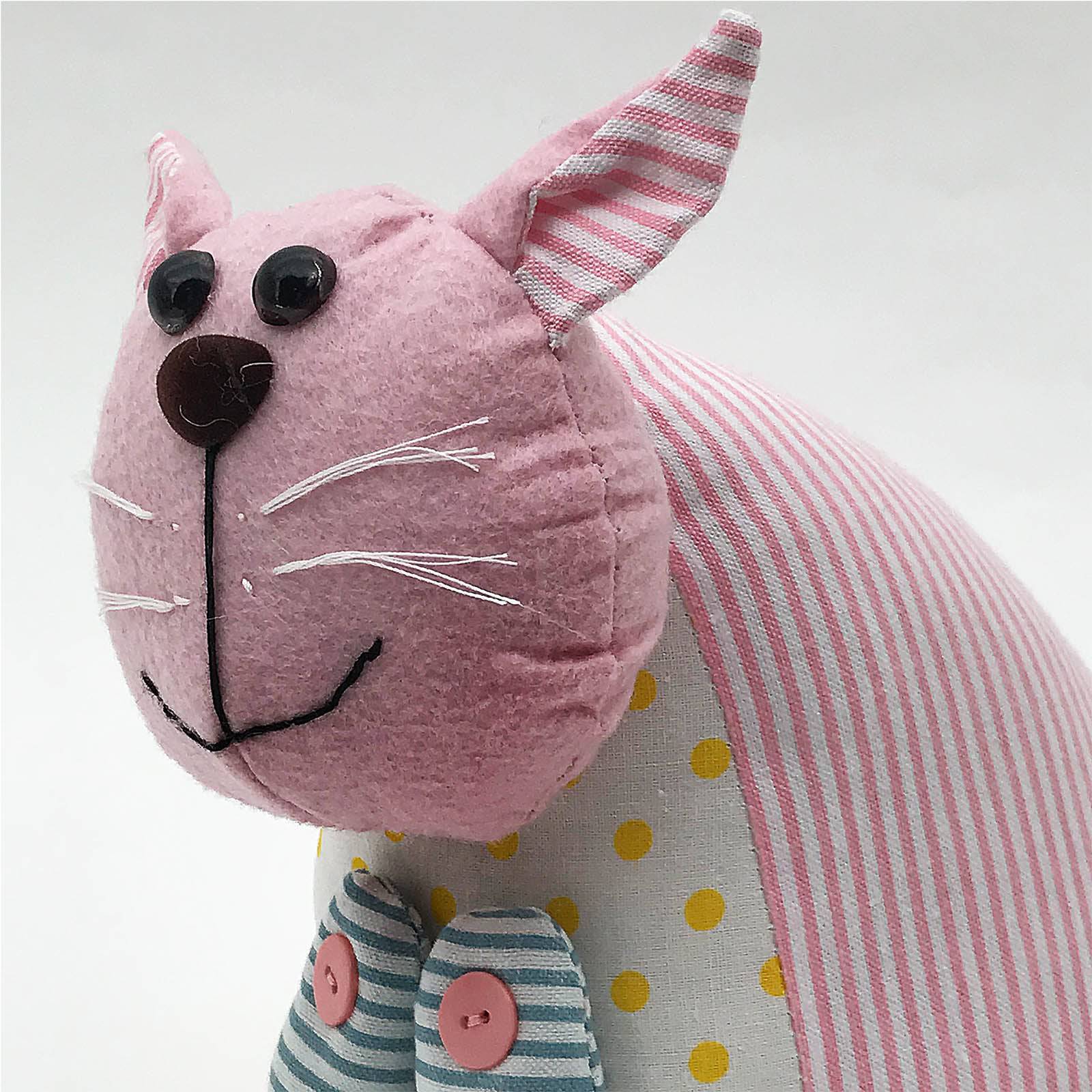 Handmade Cute Cat Animal Decorative Doll/Door Stopper T11217B - Doll/Door stopper - ebarza Furniture UAE | Shop Modern Furniture in Abu Dhabi & Dubai - مفروشات ايبازرا في الامارات | تسوق اثاث عصري وديكورات مميزة في دبي وابوظبي