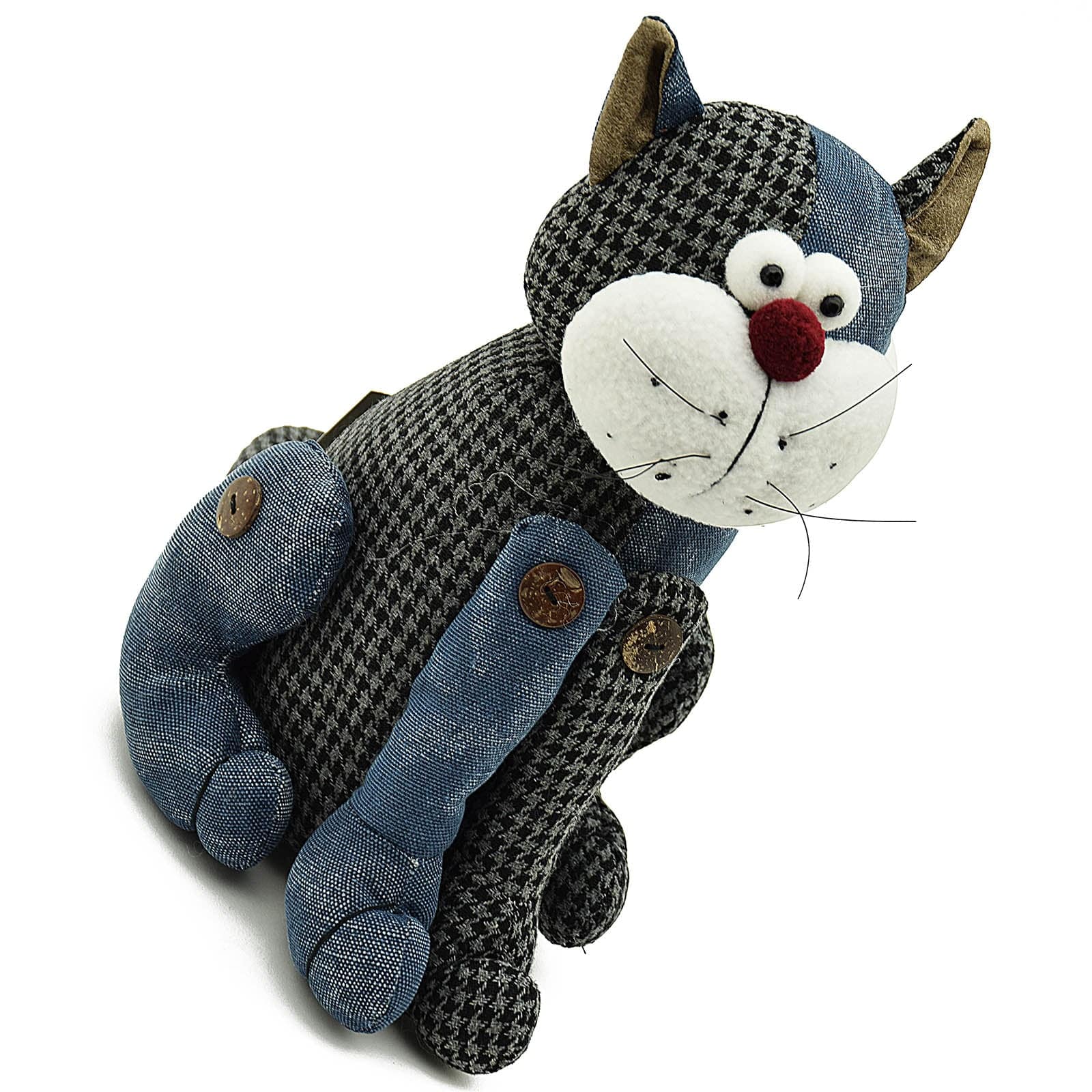 Handmade Cute Cat Decorative Doll/Door Stopper T11088B - Doll/Door stopper - ebarza Furniture UAE | Shop Modern Furniture in Abu Dhabi & Dubai - مفروشات ايبازرا في الامارات | تسوق اثاث عصري وديكورات مميزة في دبي وابوظبي