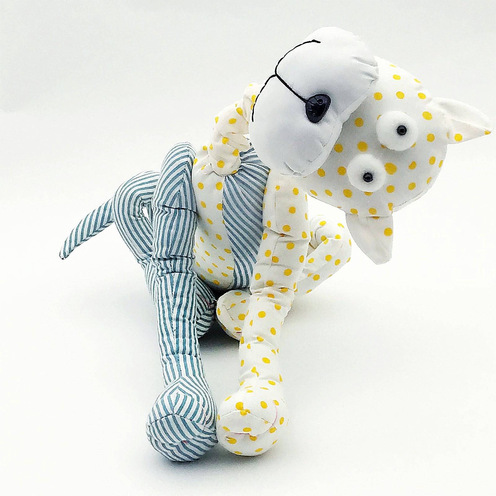 Handmade Cute Cat Decorative Doll/Door Stopper T18002 - Doll/Door stopper - ebarza Furniture UAE | Shop Modern Furniture in Abu Dhabi & Dubai - مفروشات ايبازرا في الامارات | تسوق اثاث عصري وديكورات مميزة في دبي وابوظبي