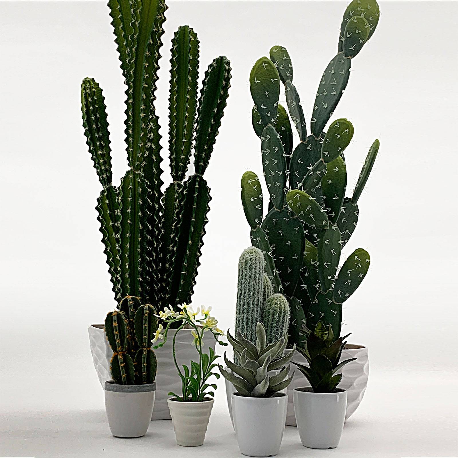 Handmade Decorative Artificial Plant+Planter Pot P01010 - Planter Boxes - ebarza Furniture UAE | Shop Modern Furniture in Abu Dhabi & Dubai - مفروشات ايبازرا في الامارات | تسوق اثاث عصري وديكورات مميزة في دبي وابوظبي