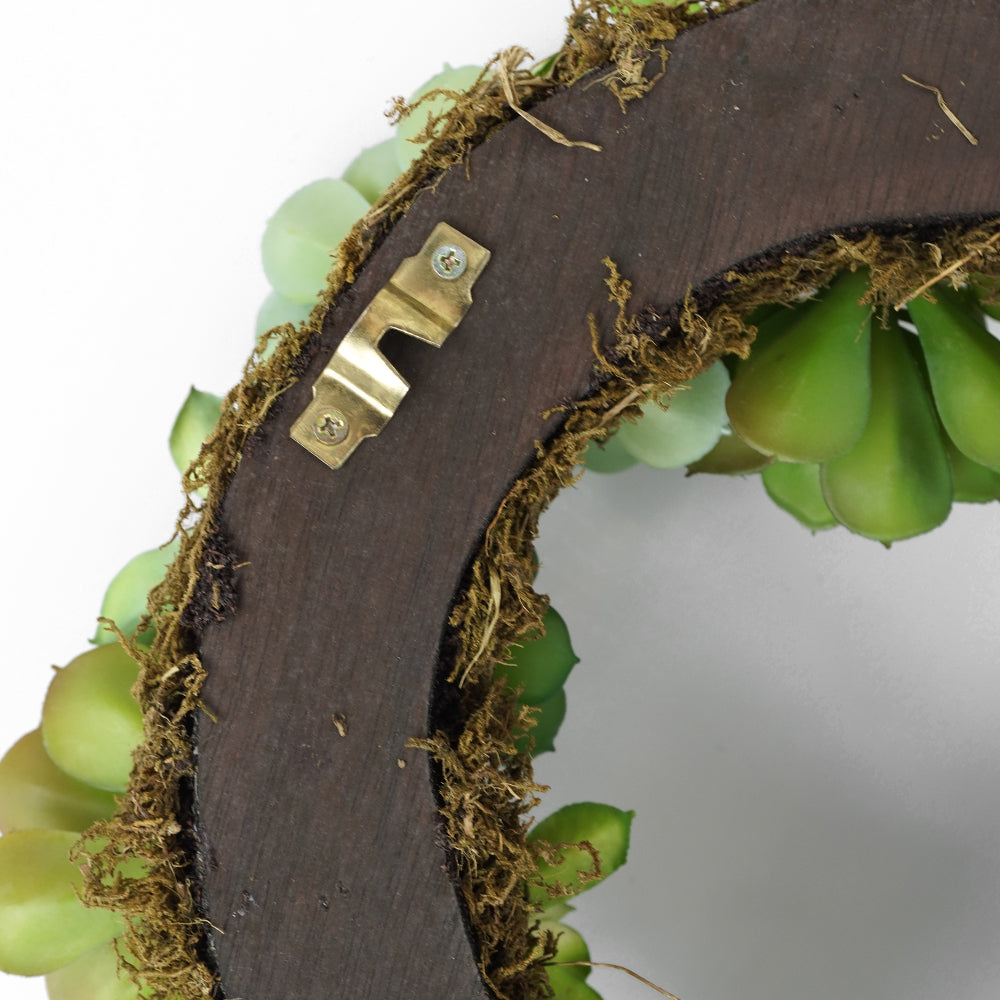 Handmade Decorative Artificial Wreath With Succulent N36020-XG106 - Plants - ebarza Furniture UAE | Shop Modern Furniture in Abu Dhabi & Dubai - مفروشات ايبازرا في الامارات | تسوق اثاث عصري وديكورات مميزة في دبي وابوظبي