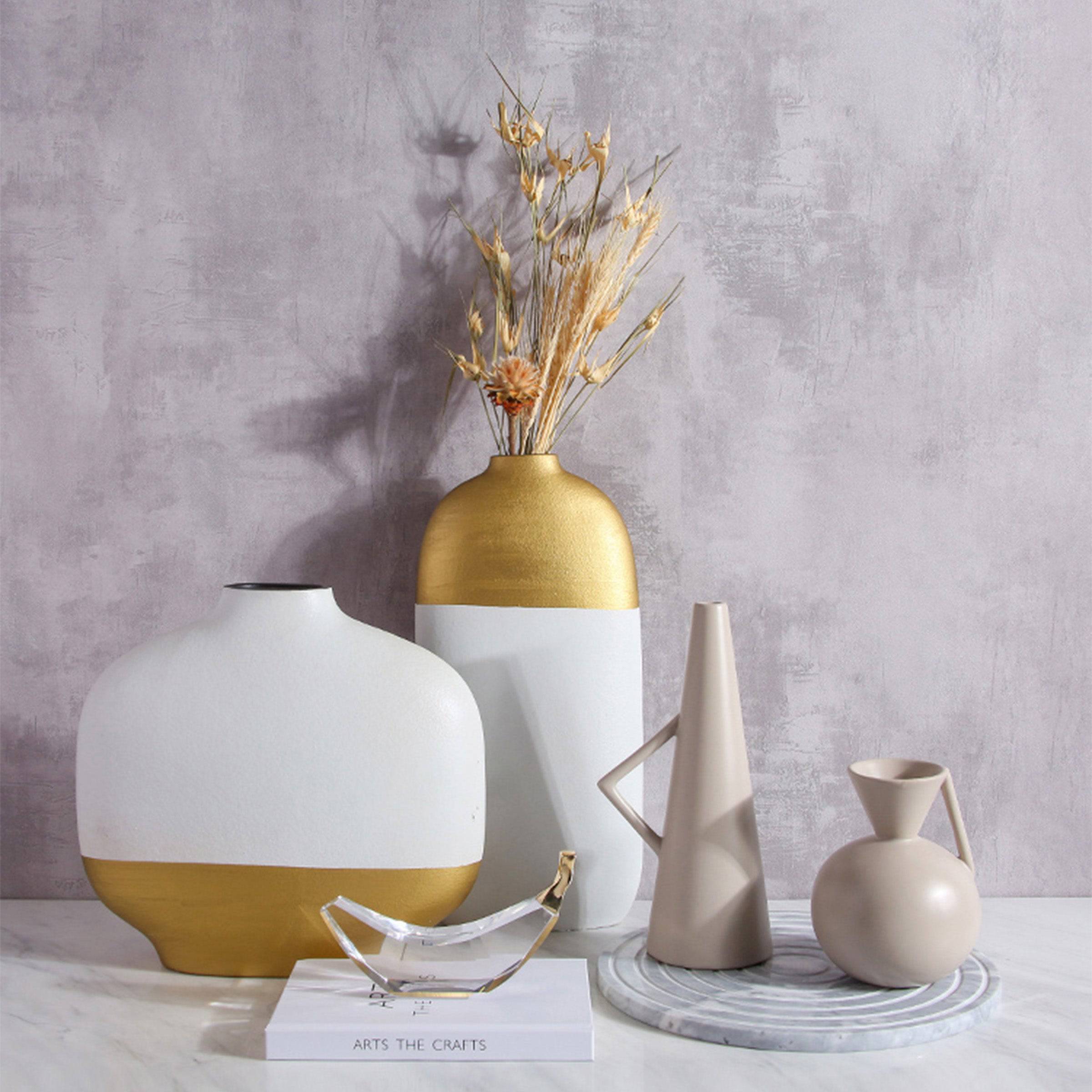 Handmade Decorative Vase Fa-D2052B - Vases - ebarza Furniture UAE | Shop Modern Furniture in Abu Dhabi & Dubai - مفروشات ايبازرا في الامارات | تسوق اثاث عصري وديكورات مميزة في دبي وابوظبي