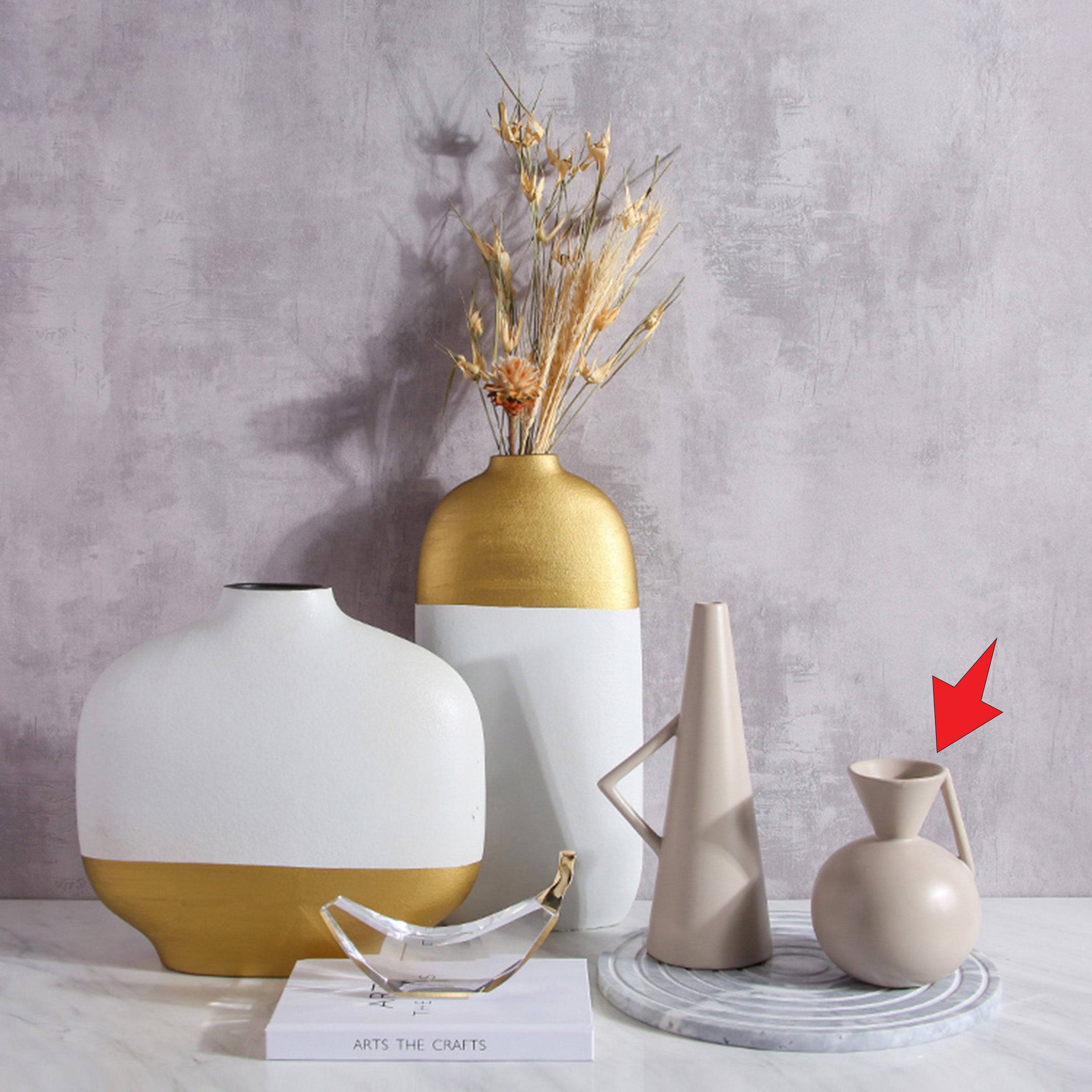 Handmade Decorative Vase Fa-D2052B - Vases - ebarza Furniture UAE | Shop Modern Furniture in Abu Dhabi & Dubai - مفروشات ايبازرا في الامارات | تسوق اثاث عصري وديكورات مميزة في دبي وابوظبي