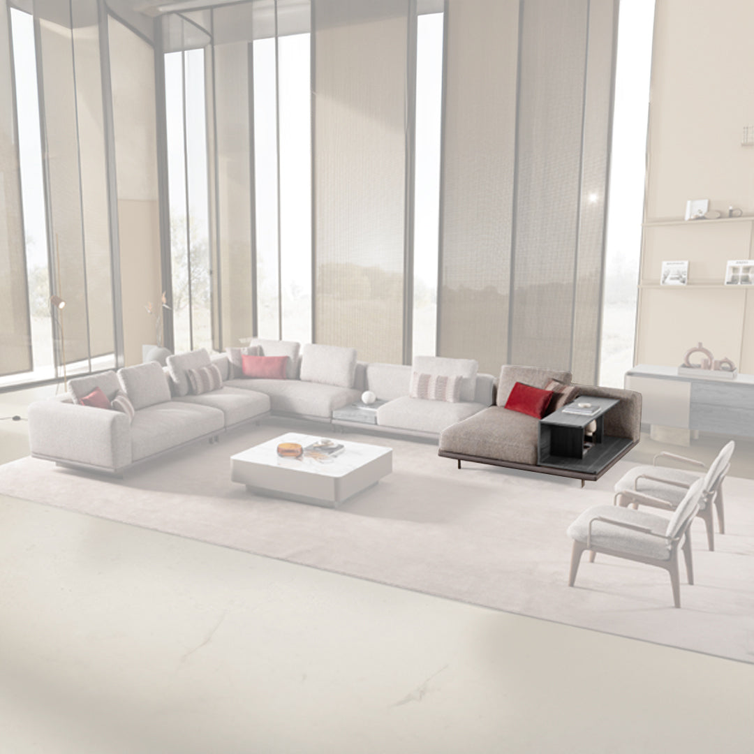 HARMONY CHAISE WITH RIGHT SHELF SAR-RIGHT/SHELF005 - Sofas - ebarza Furniture UAE | Shop Modern Furniture in Abu Dhabi & Dubai - مفروشات ايبازرا في الامارات | تسوق اثاث عصري وديكورات مميزة في دبي وابوظبي