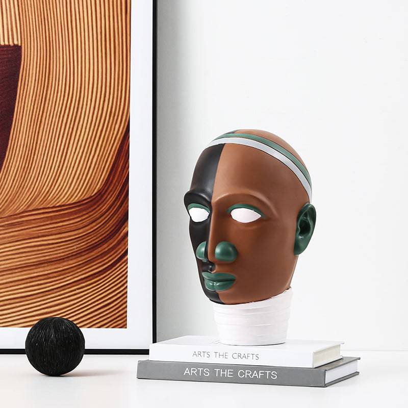 Human Head Ornaments Fc-Sz2153 - Home Decor Figurines - ebarza Furniture UAE | Shop Modern Furniture in Abu Dhabi & Dubai - مفروشات ايبازرا في الامارات | تسوق اثاث عصري وديكورات مميزة في دبي وابوظبي