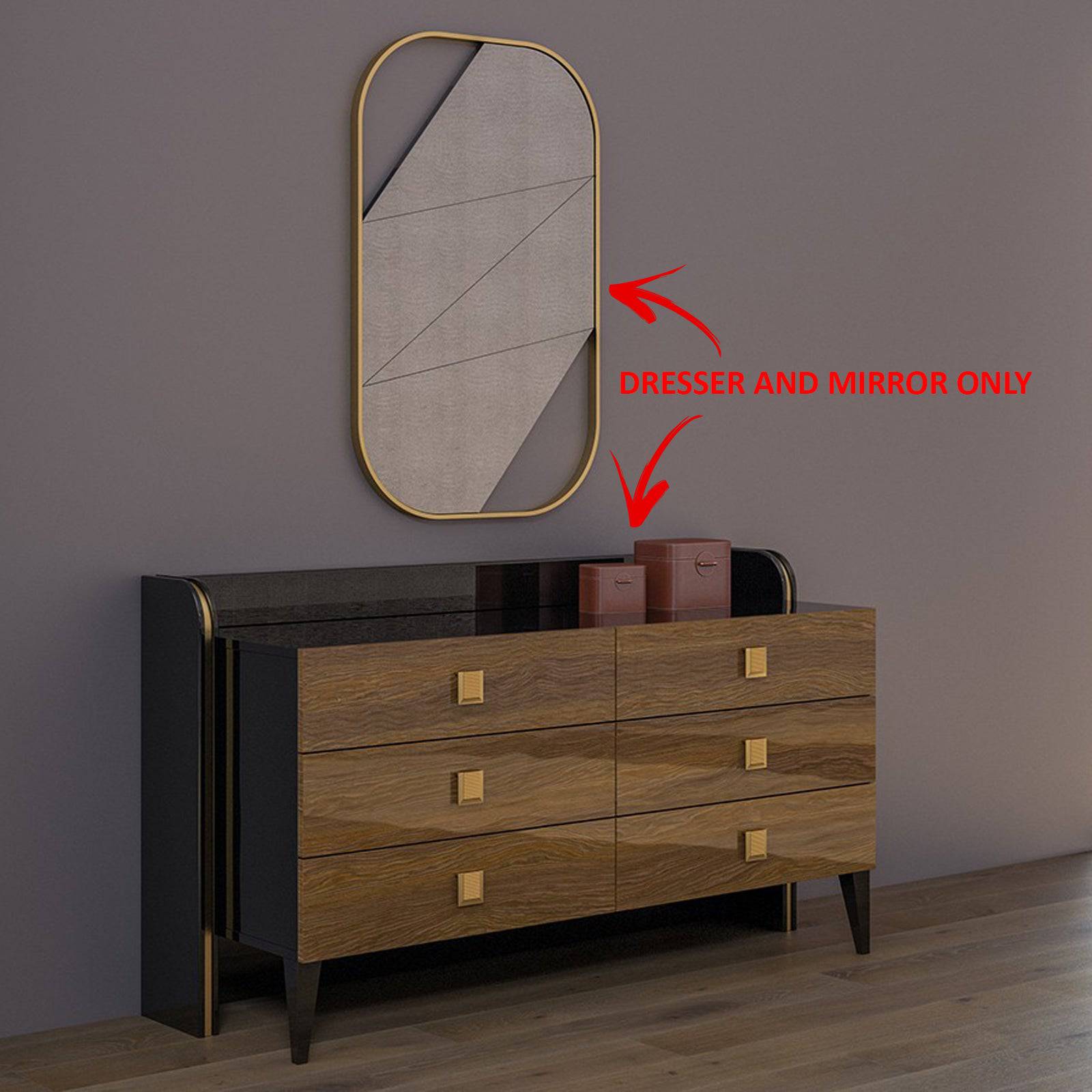 Kant Dresser & Mirror Kant-Dresser+Mirror - Dressers and Mirrors - ebarza Furniture UAE | Shop Modern Furniture in Abu Dhabi & Dubai - مفروشات ايبازرا في الامارات | تسوق اثاث عصري وديكورات مميزة في دبي وابوظبي
