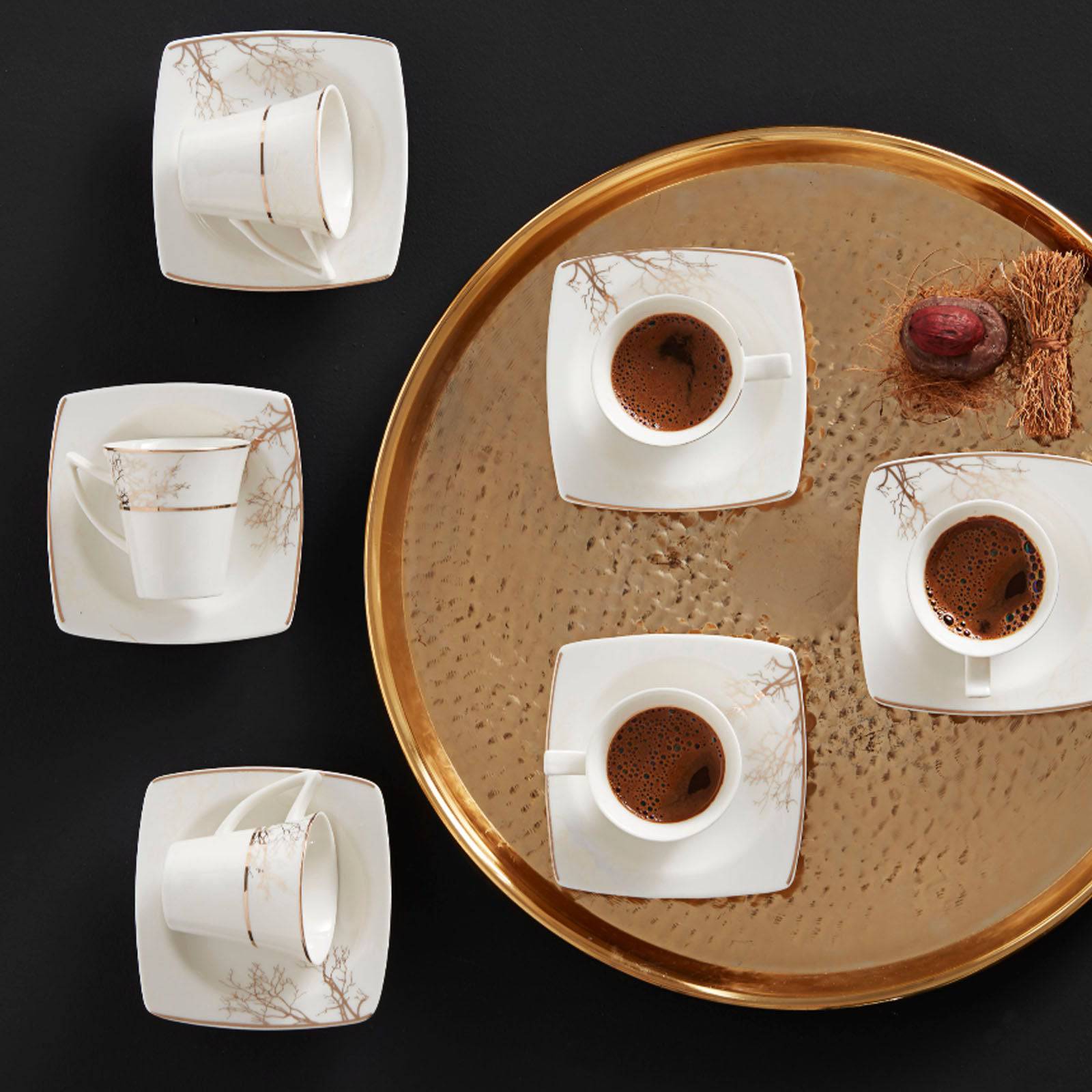 Karaca Autumn 6 Person Coffee Cup 153.03.07.9493 - Coffee Sets - ebarza Furniture UAE | Shop Modern Furniture in Abu Dhabi & Dubai - مفروشات ايبازرا في الامارات | تسوق اثاث عصري وديكورات مميزة في دبي وابوظبي